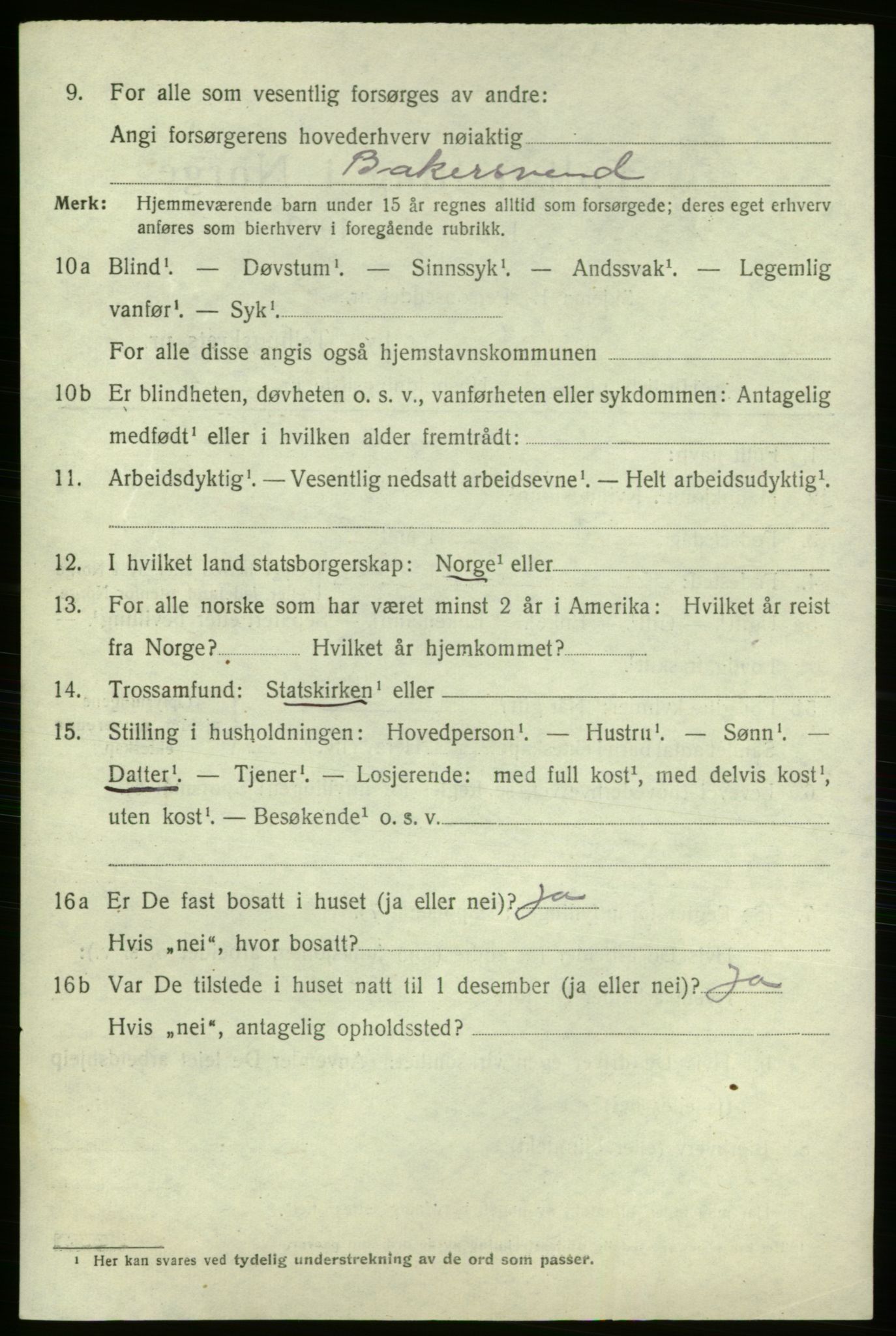 SAO, 1920 census for Fredrikshald, 1920, p. 27160