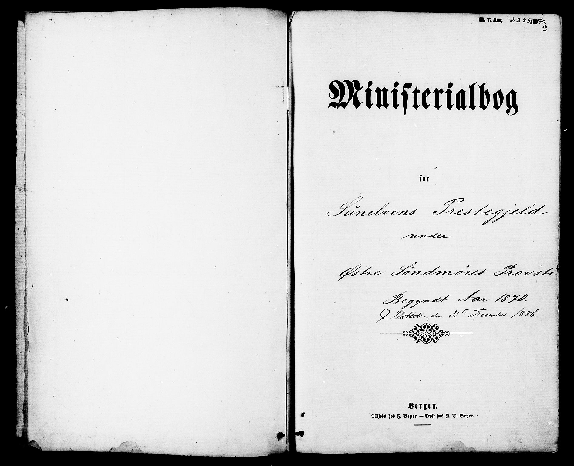 Ministerialprotokoller, klokkerbøker og fødselsregistre - Møre og Romsdal, SAT/A-1454/517/L0227: Parish register (official) no. 517A07, 1870-1886, p. 2