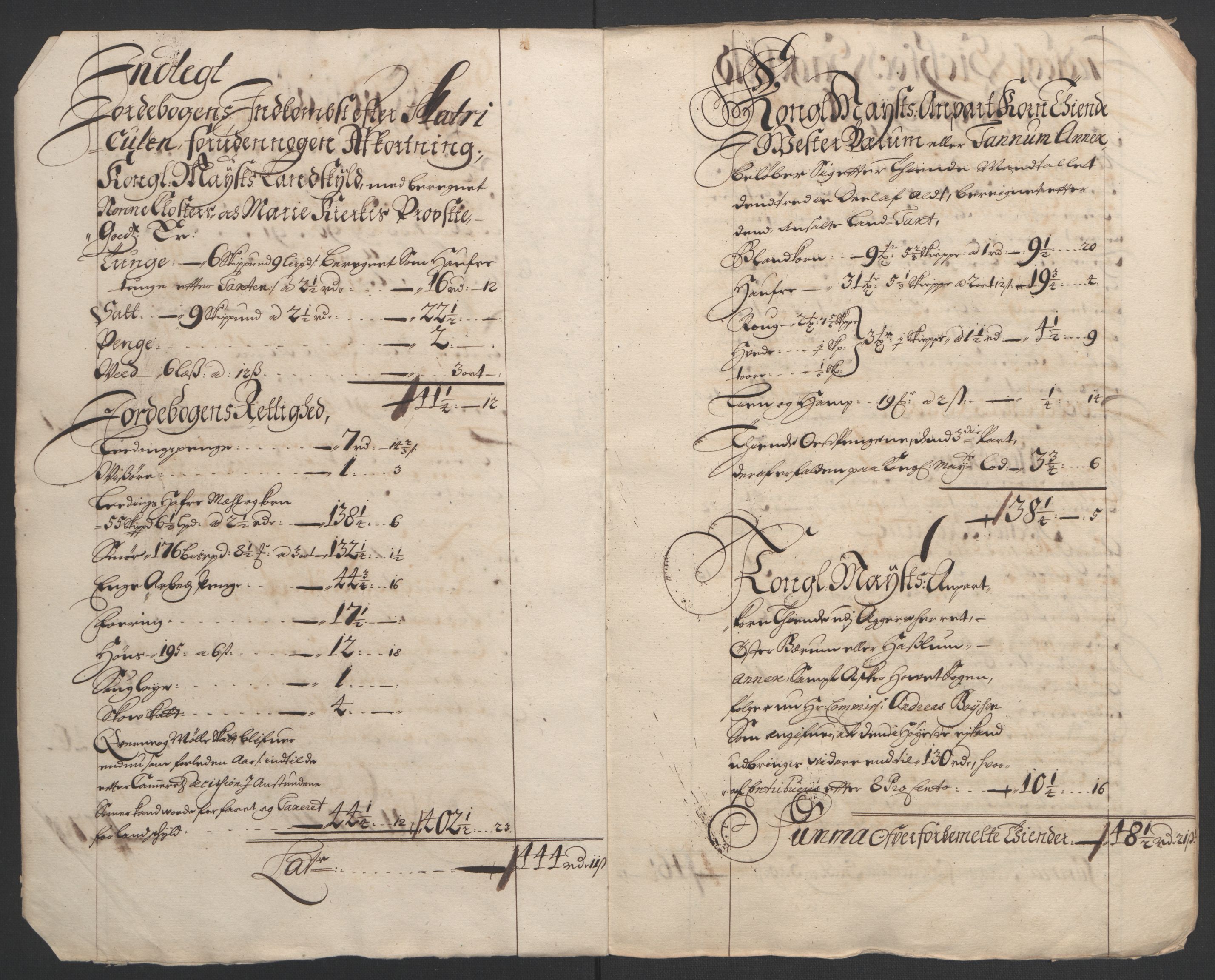 Rentekammeret inntil 1814, Reviderte regnskaper, Fogderegnskap, AV/RA-EA-4092/R08/L0426: Fogderegnskap Aker, 1692-1693, p. 5