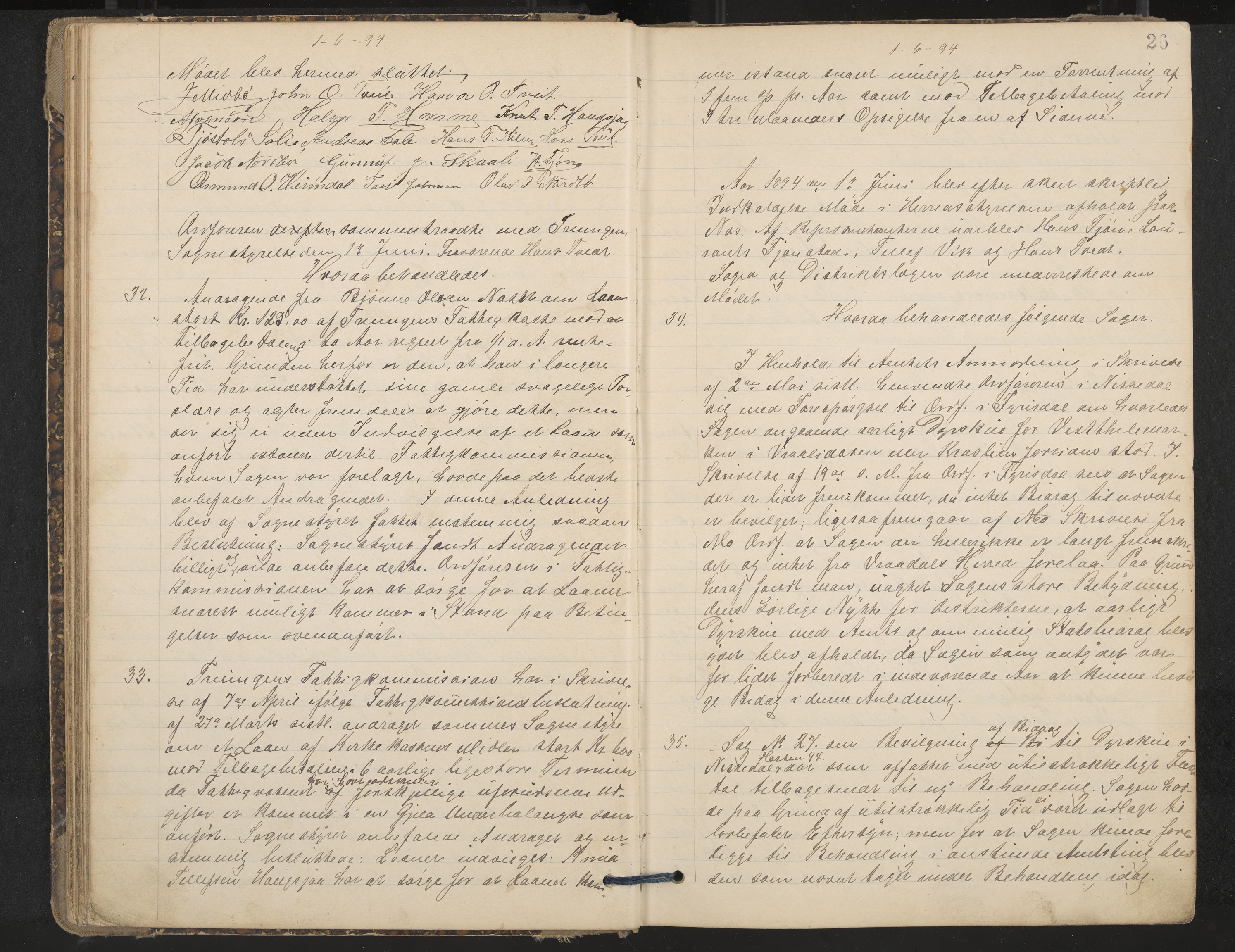 Nissedal formannskap og sentraladministrasjon, IKAK/0830021-1/A/L0003: Møtebok, 1892-1904, p. 26