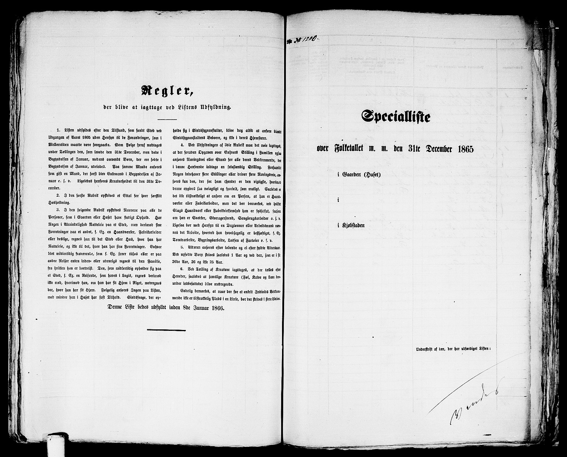 RA, 1865 census for Trondheim, 1865, p. 2496