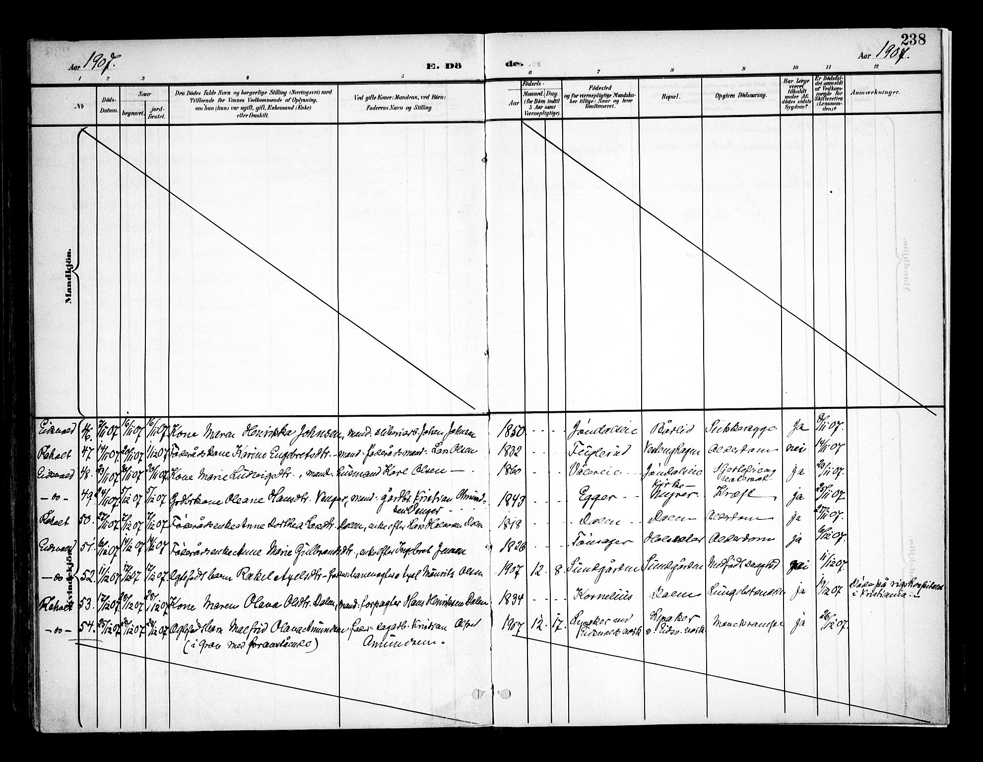 Eidsvoll prestekontor Kirkebøker, AV/SAO-A-10888/F/Fa/L0006: Parish register (official) no. I 6, 1900-1907, p. 238
