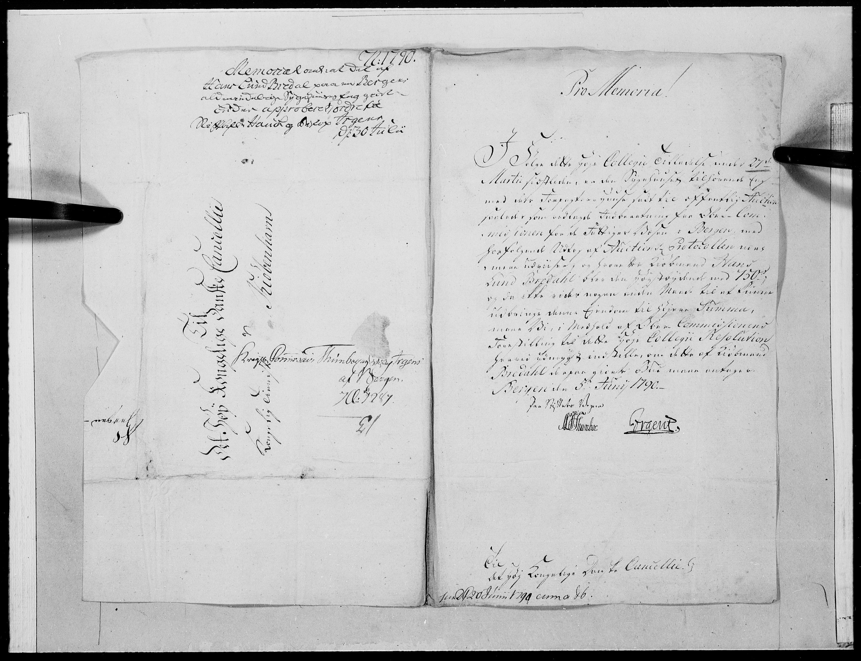 Danske Kanselli 1572-1799, AV/RA-EA-3023/F/Fc/Fcc/Fcca/L0281: Norske innlegg 1572-1799, 1790, p. 143