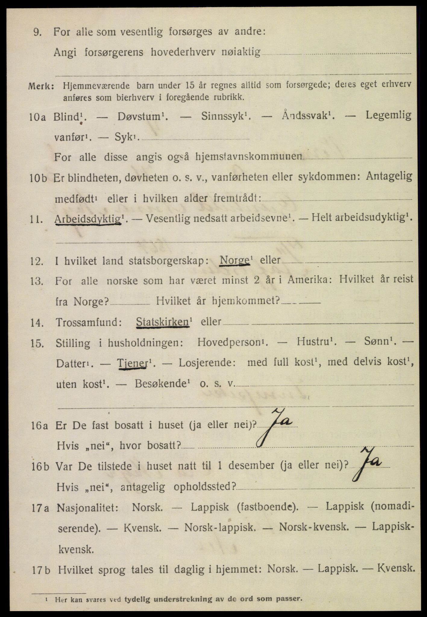 SAT, 1920 census for Verran, 1920, p. 3097