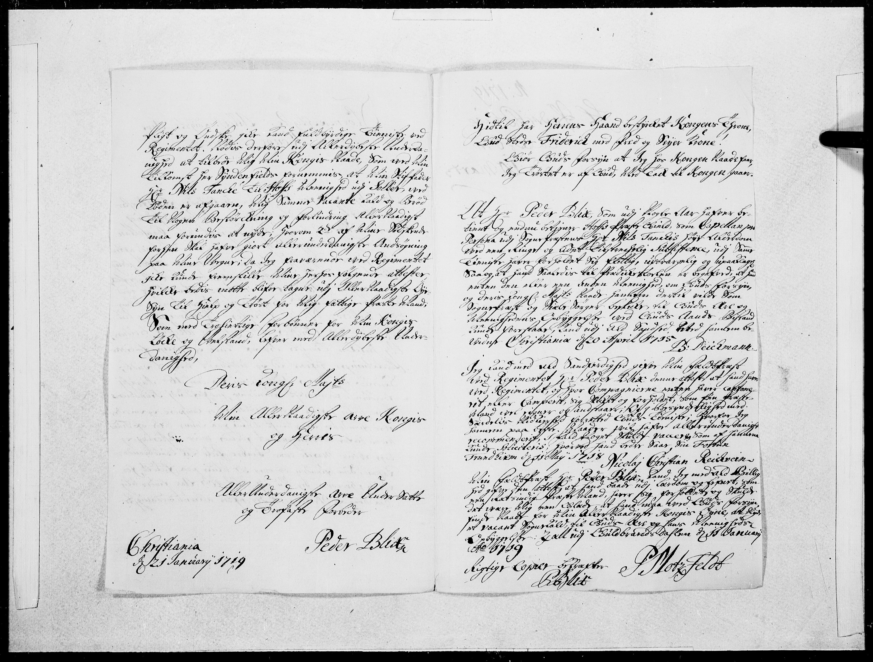 Danske Kanselli 1572-1799, AV/RA-EA-3023/F/Fc/Fcc/Fcca/L0084: Norske innlegg 1572-1799, 1719, p. 136