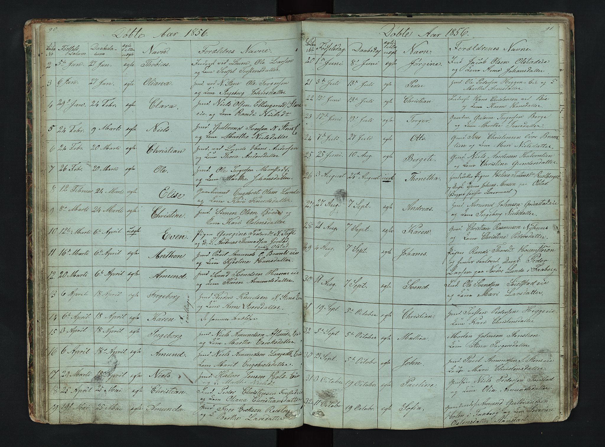 Gausdal prestekontor, AV/SAH-PREST-090/H/Ha/Hab/L0006: Parish register (copy) no. 6, 1846-1893, p. 90-91