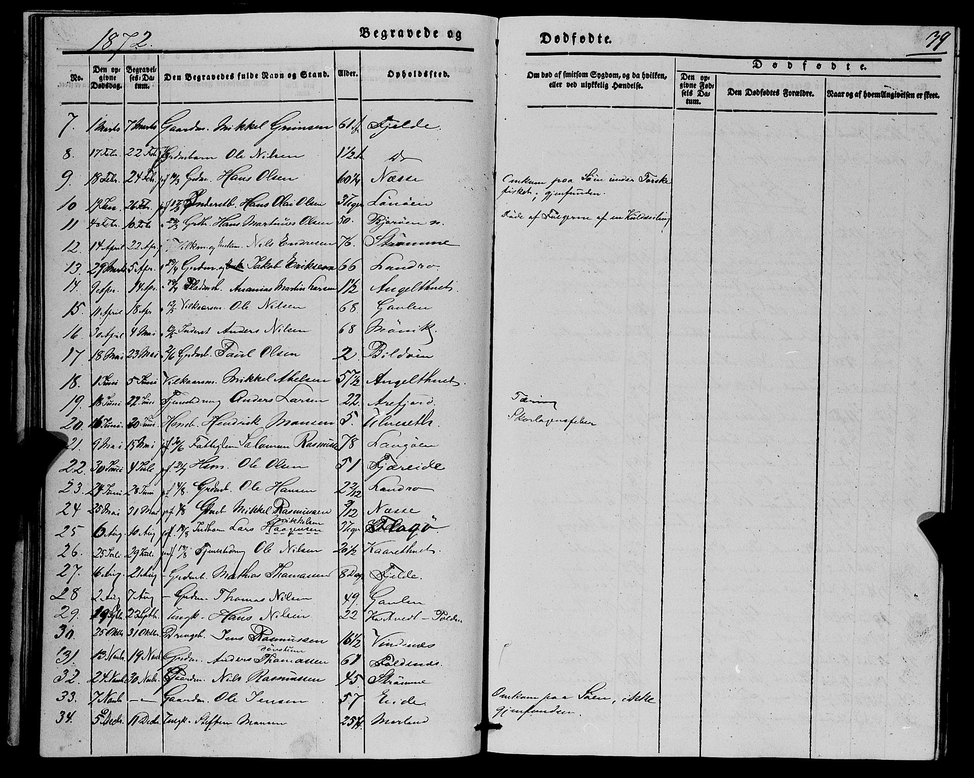 Fjell sokneprestembete, SAB/A-75301/H/Haa: Parish register (official) no. A 7, 1847-1877, p. 39