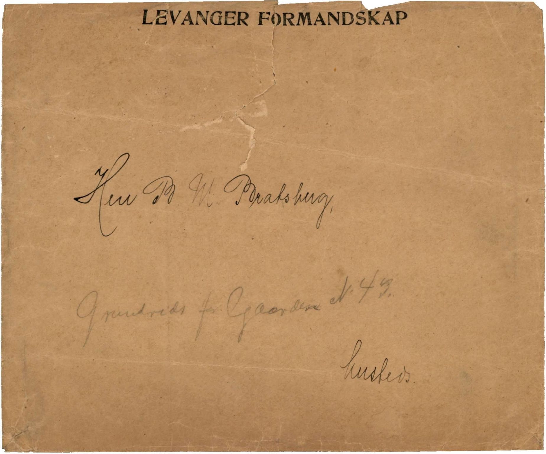 Bård Toldnes samling - lokalia fra Levanger, TIKA/PA-1549/F/L0001: Bratsberg gård nr. 43, 1899-1902