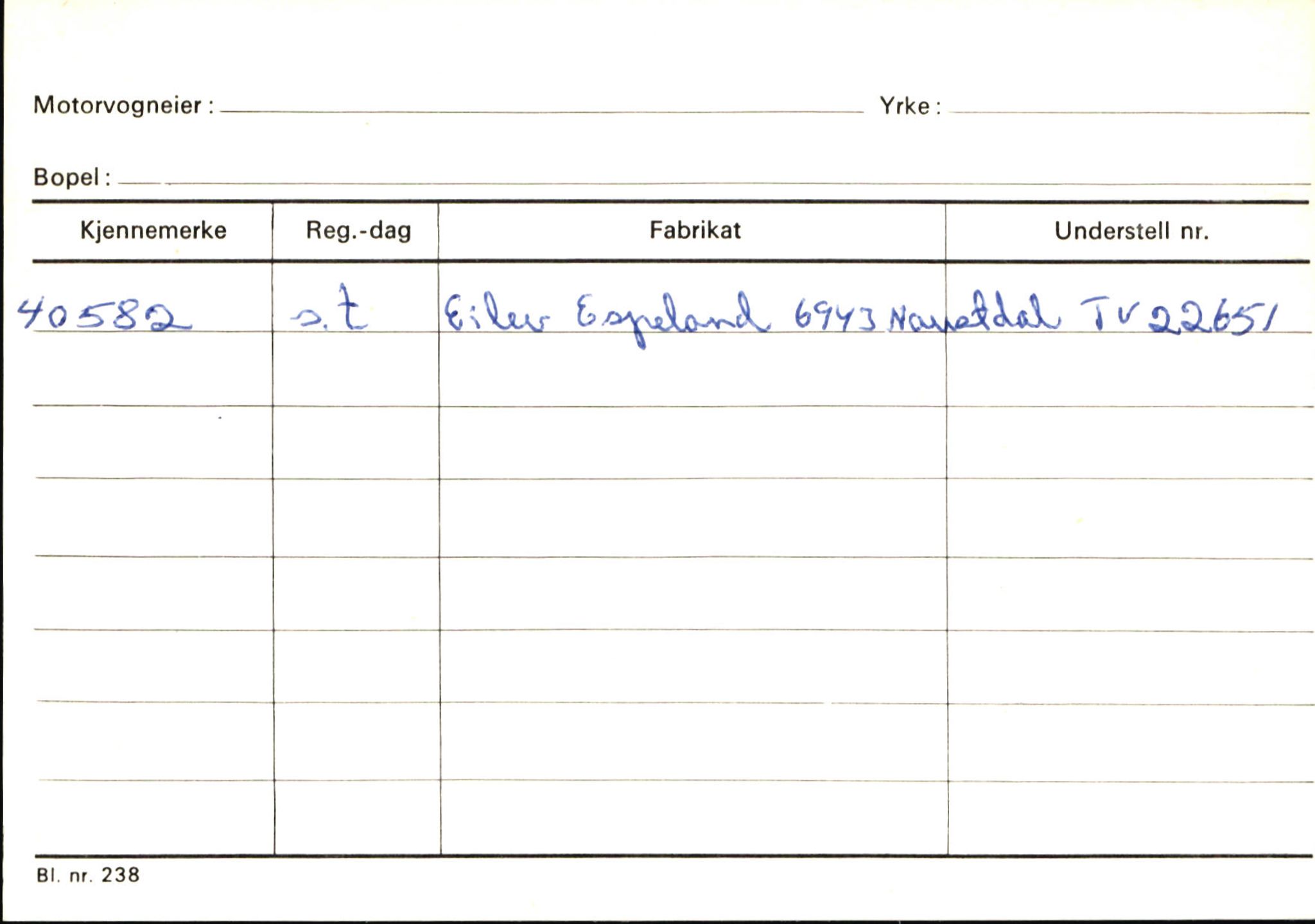 Statens vegvesen, Sogn og Fjordane vegkontor, AV/SAB-A-5301/4/F/L0145: Registerkort Vågsøy S-Å. Årdal I-P, 1945-1975, p. 348