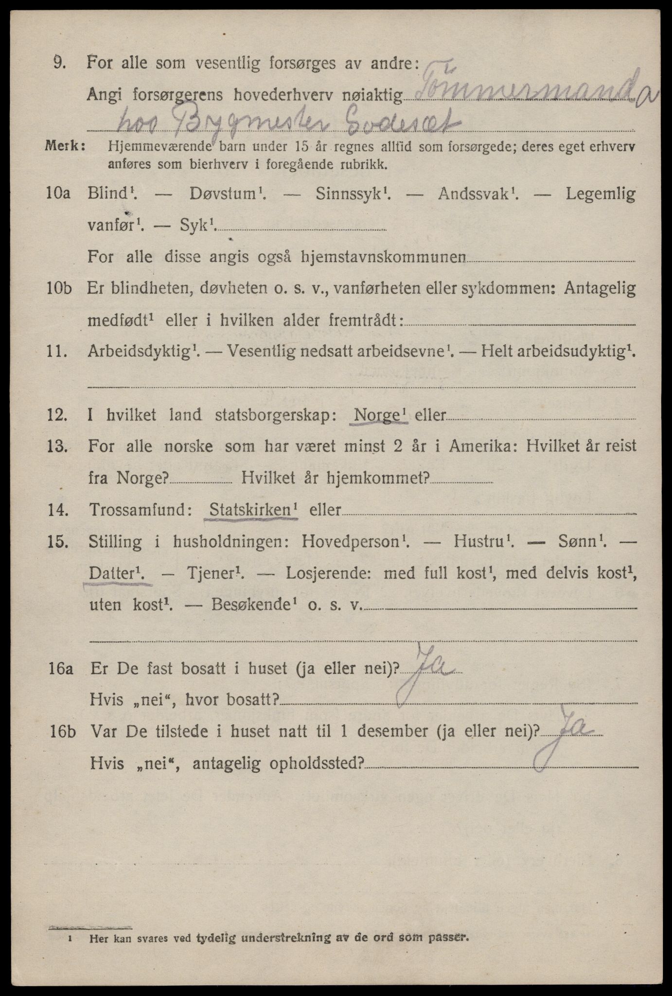 SAST, 1920 census for Hetland, 1920, p. 21640