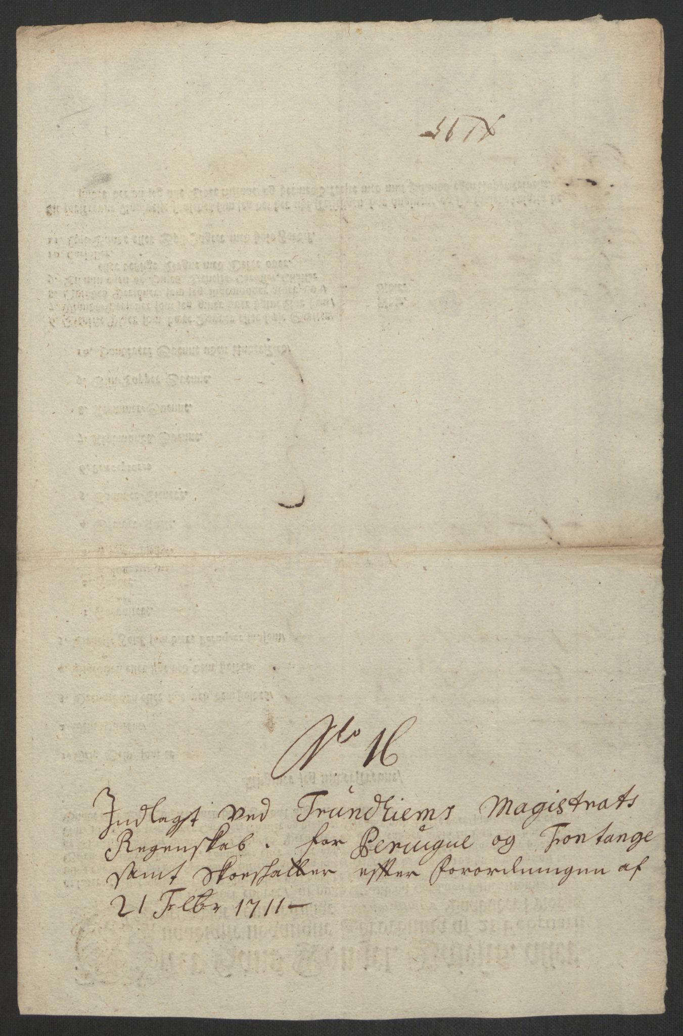 Rentekammeret inntil 1814, Reviderte regnskaper, Byregnskaper, AV/RA-EA-4066/R/Rs/L0507: [S3] Kontribusjonsregnskap, 1699-1711, p. 520