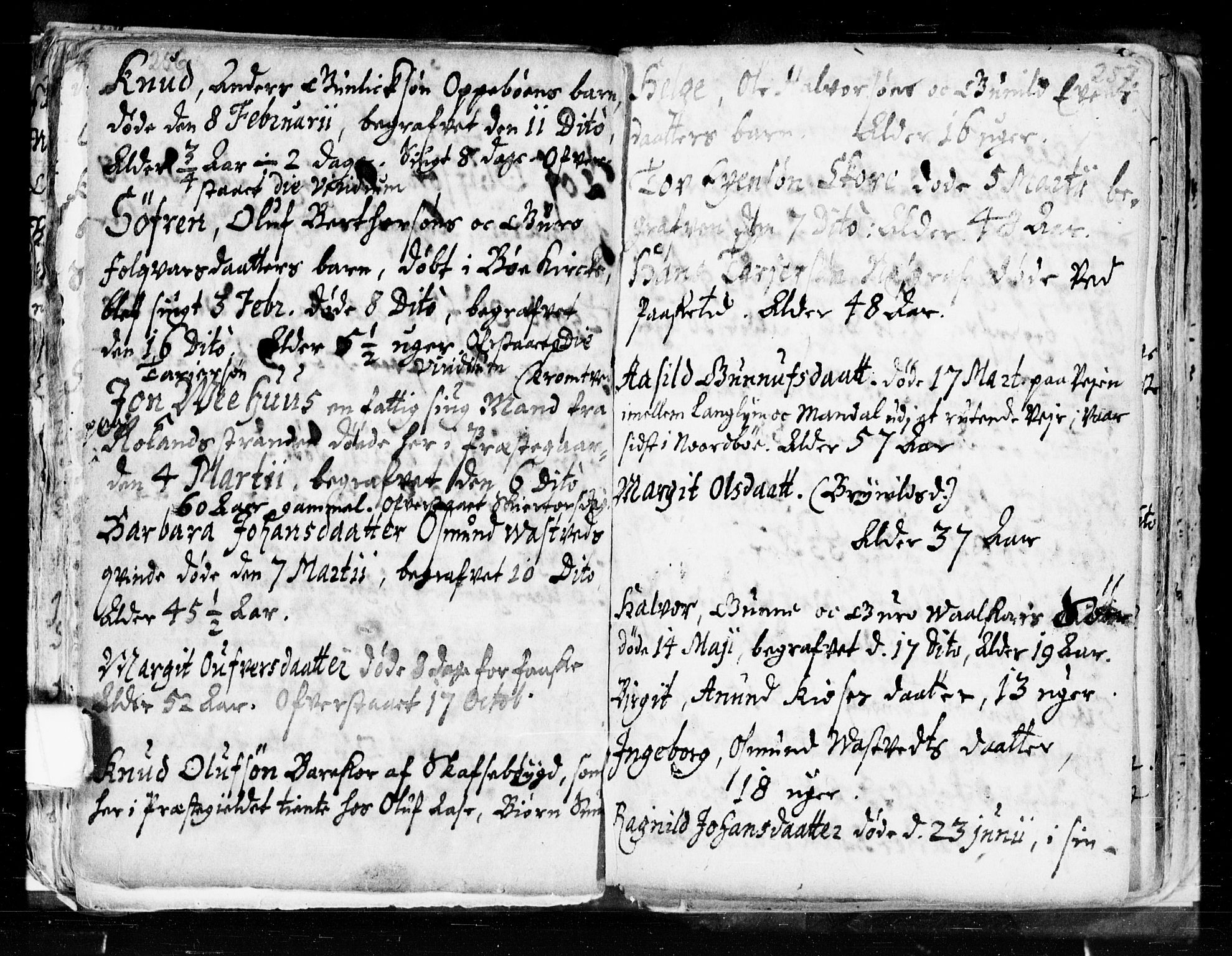 Seljord kirkebøker, SAKO/A-20/F/Fa/L0002: Parish register (official) no. I 2, 1689-1713, p. 256-257