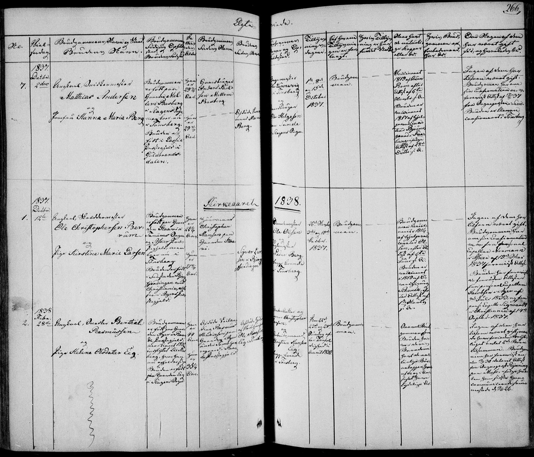 Tønsberg kirkebøker, AV/SAKO-A-330/F/Fa/L0006: Parish register (official) no. I 6, 1836-1844, p. 266