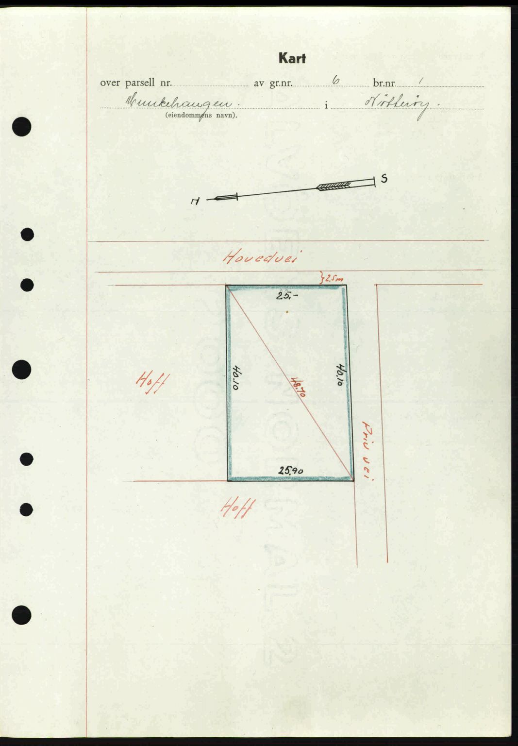 Tønsberg sorenskriveri, AV/SAKO-A-130/G/Ga/Gaa/L0014: Mortgage book no. A14, 1943-1944, Diary no: : 427/1944