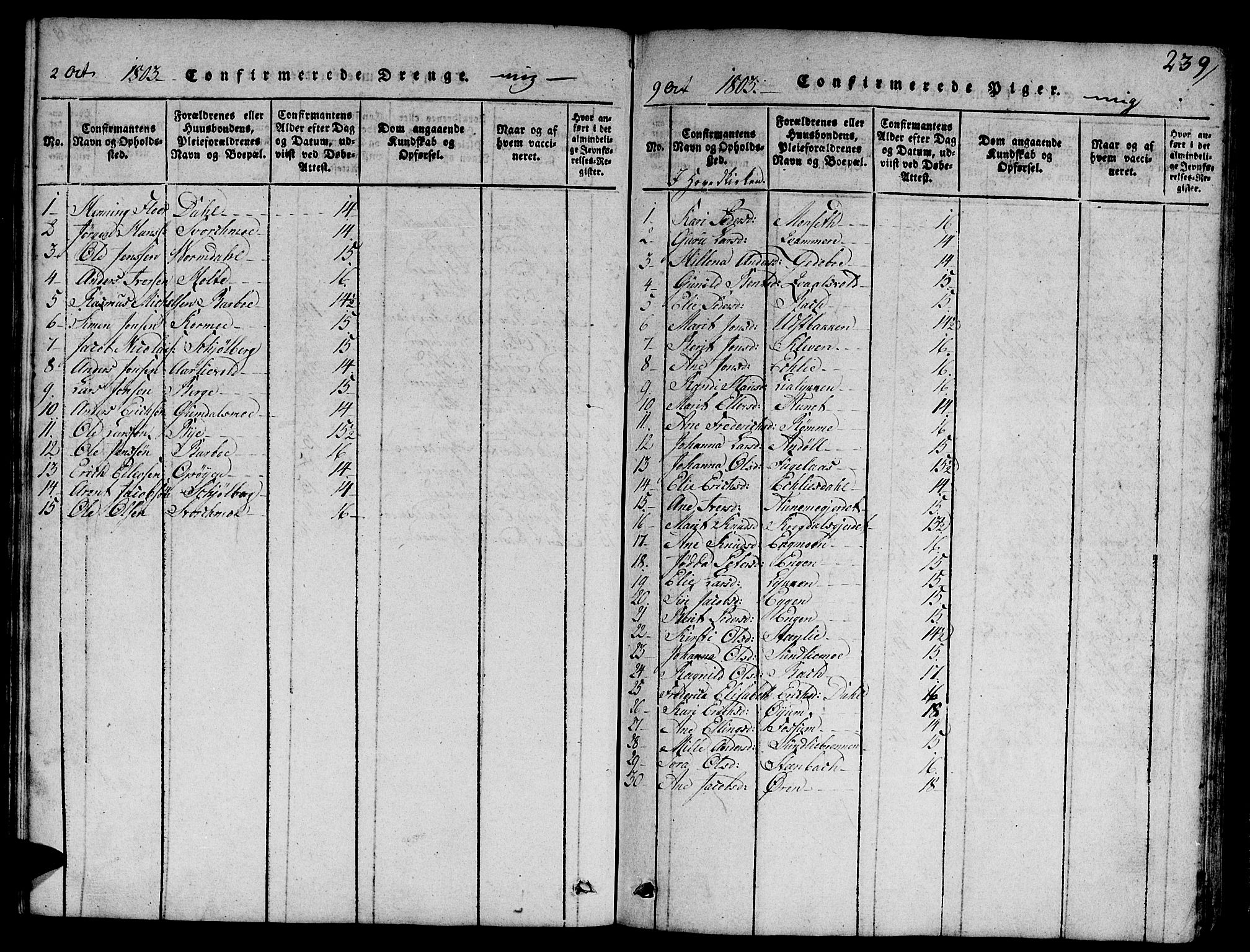 Ministerialprotokoller, klokkerbøker og fødselsregistre - Sør-Trøndelag, SAT/A-1456/668/L0803: Parish register (official) no. 668A03, 1800-1826, p. 239