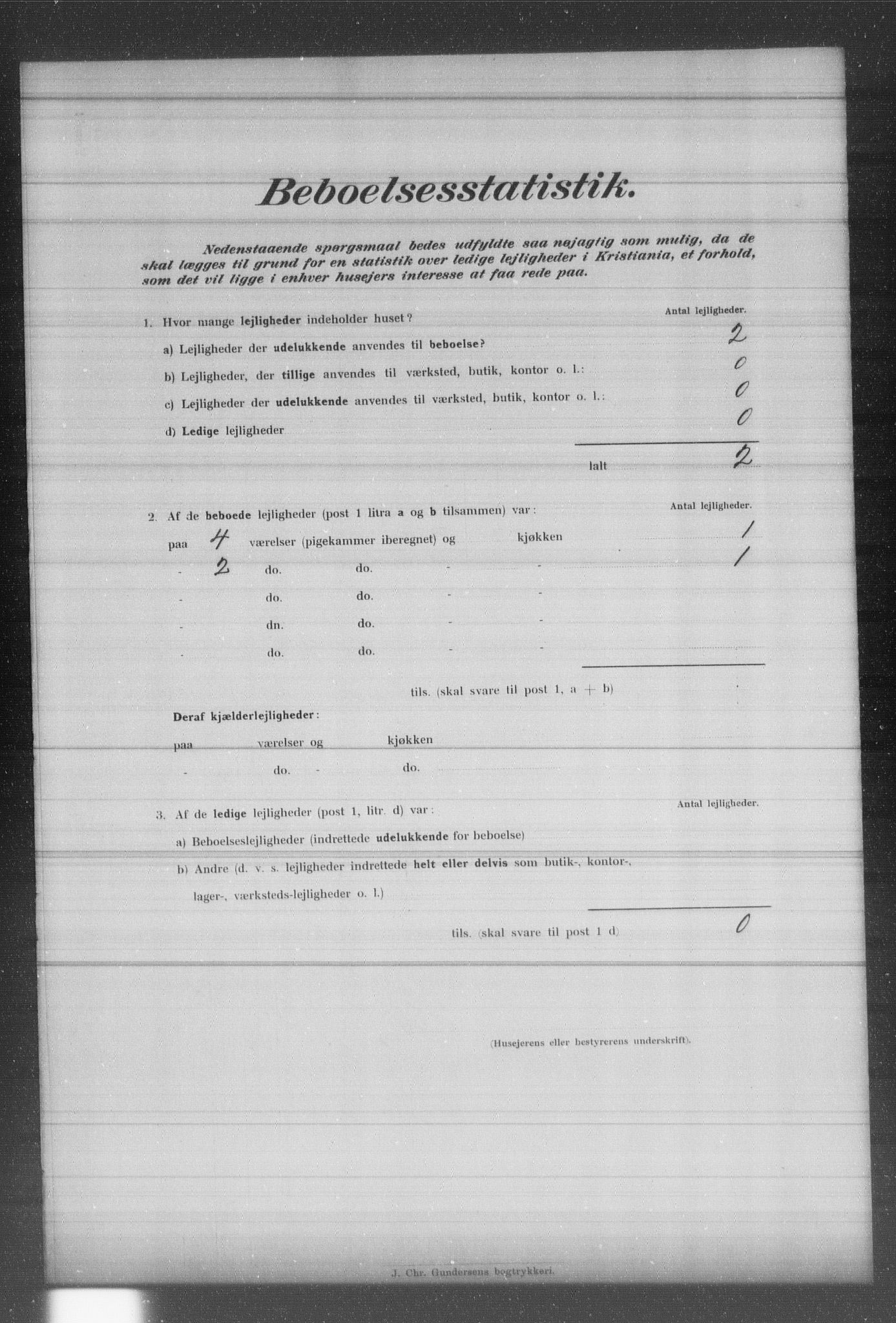 OBA, Municipal Census 1902 for Kristiania, 1902, p. 1098