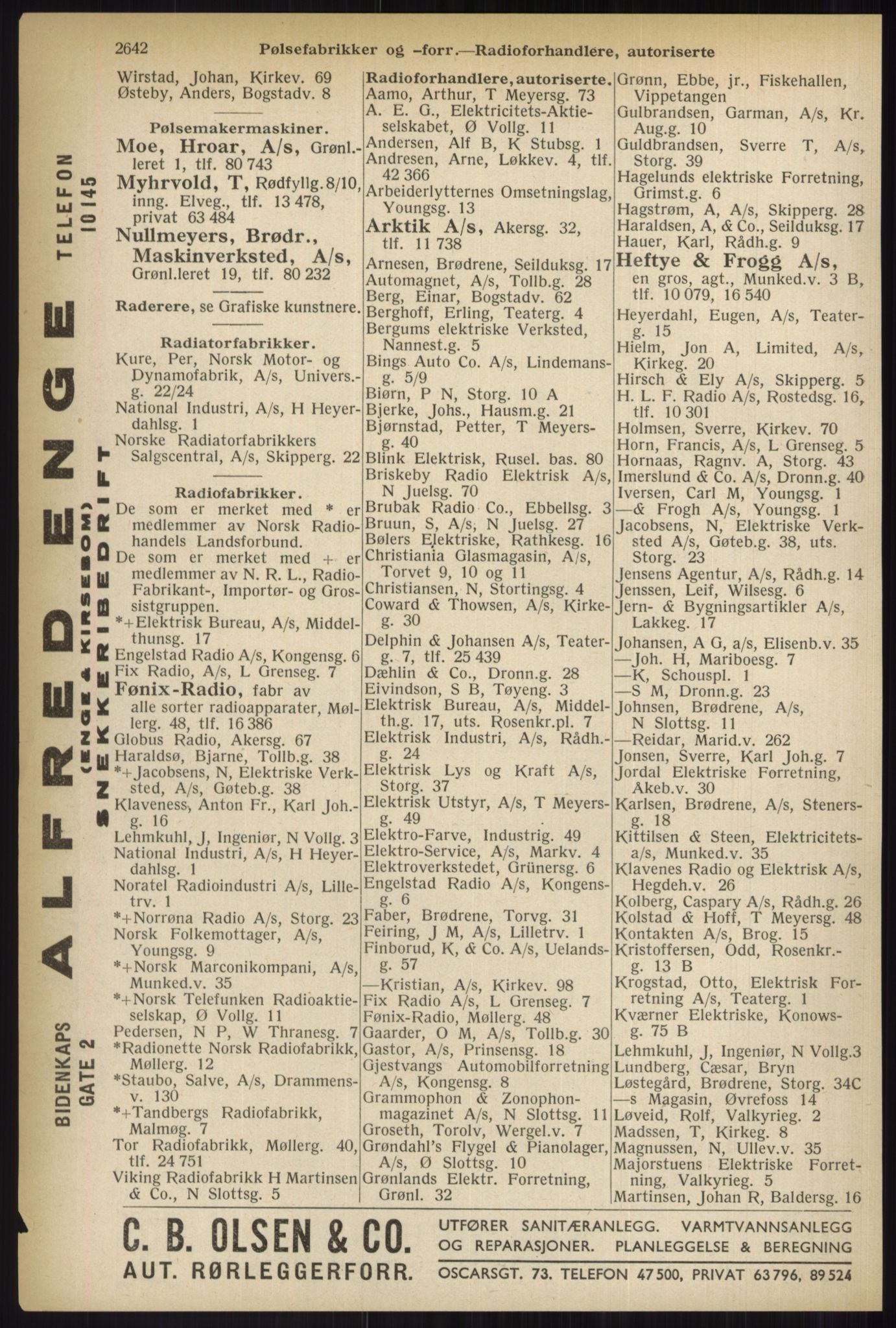 Kristiania/Oslo adressebok, PUBL/-, 1937, p. 2642