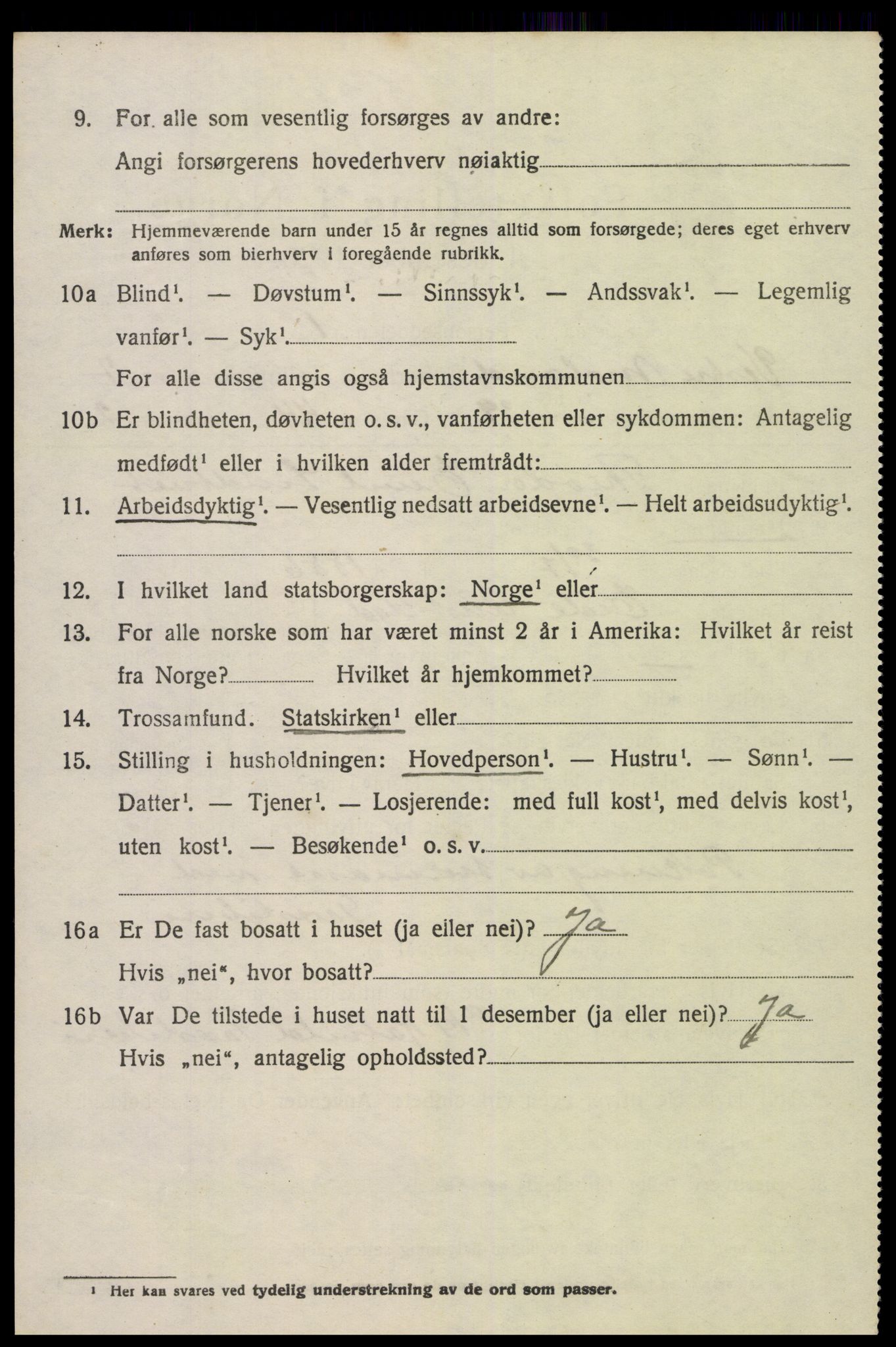 SAK, 1920 census for Vestre Moland, 1920, p. 5196