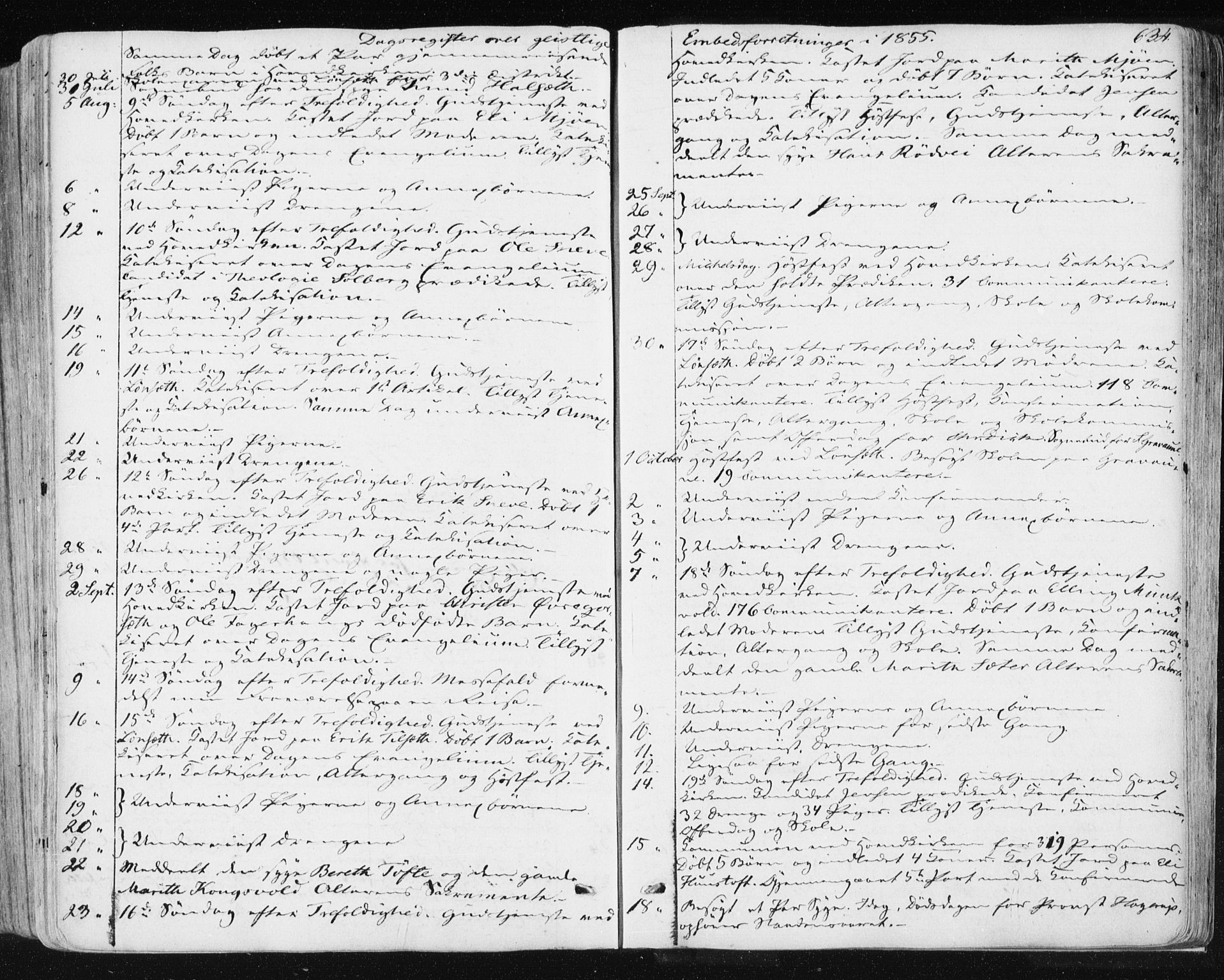 Ministerialprotokoller, klokkerbøker og fødselsregistre - Sør-Trøndelag, SAT/A-1456/678/L0899: Parish register (official) no. 678A08, 1848-1872, p. 634