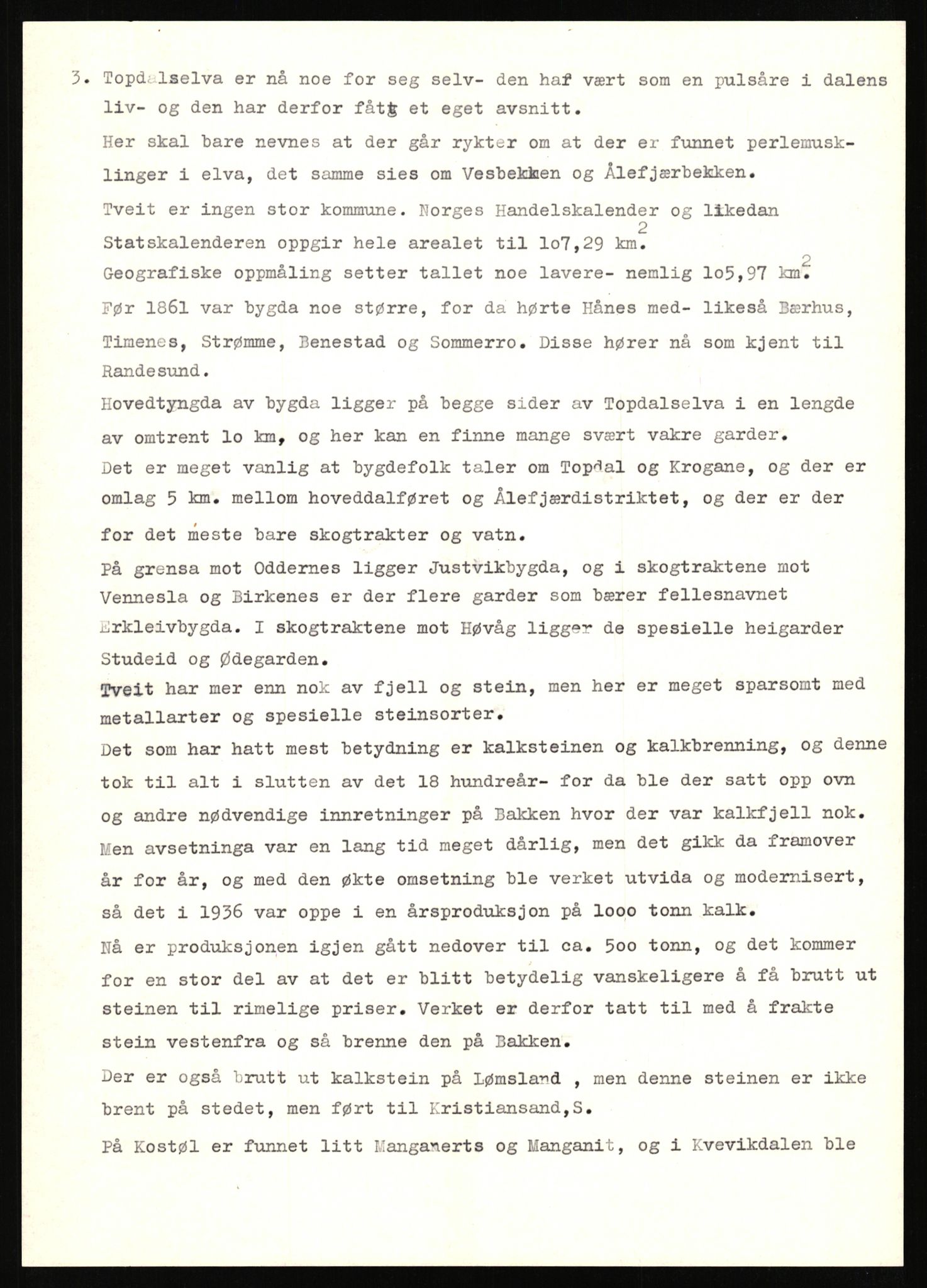 Tveit bygdesogenemnd, AV/SAK-D/0770/F/L0002: B - Emneordnet materiale, 1863-1937, p. 105