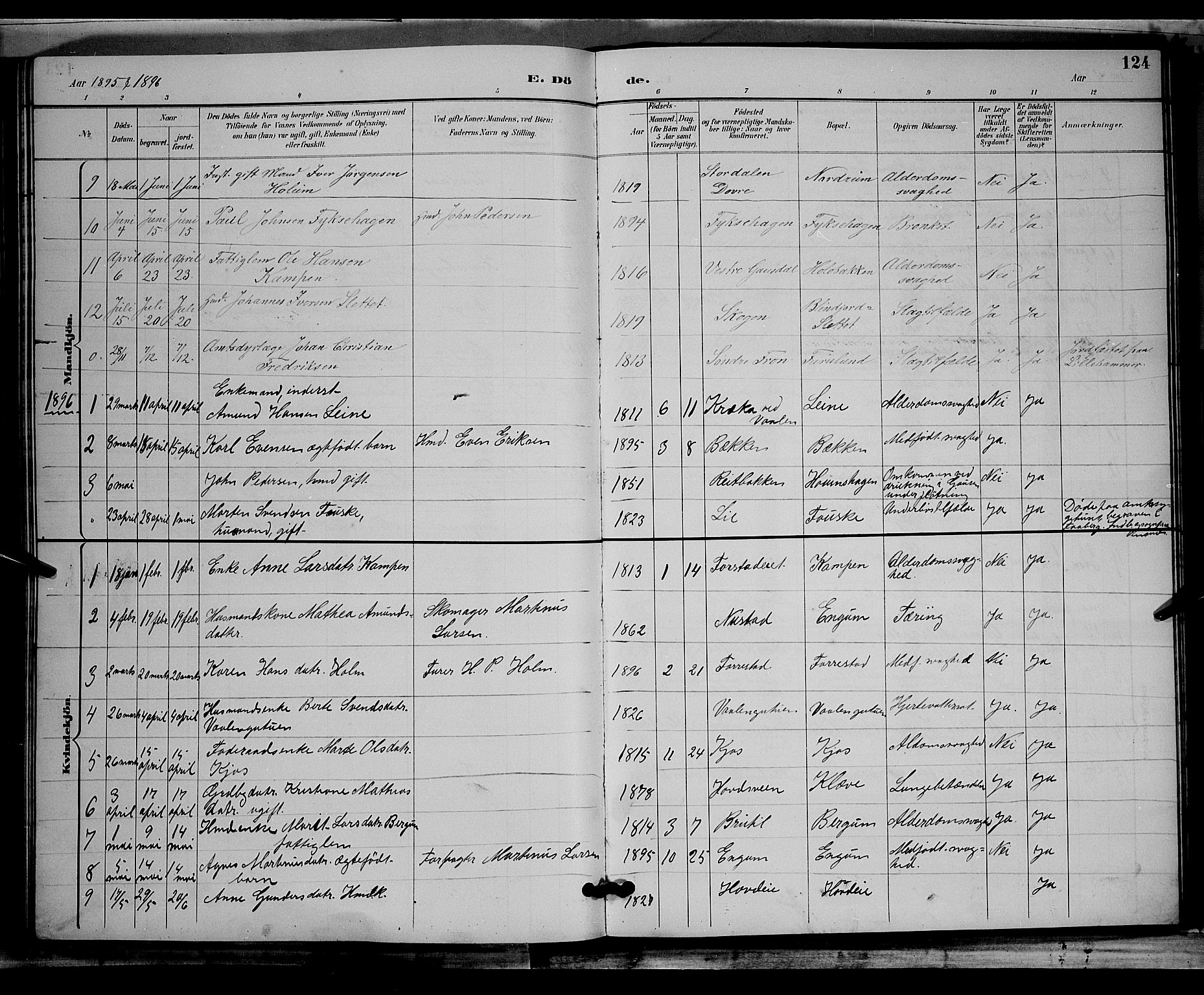 Østre Gausdal prestekontor, AV/SAH-PREST-092/H/Ha/Hab/L0002: Parish register (copy) no. 2, 1894-1904, p. 124