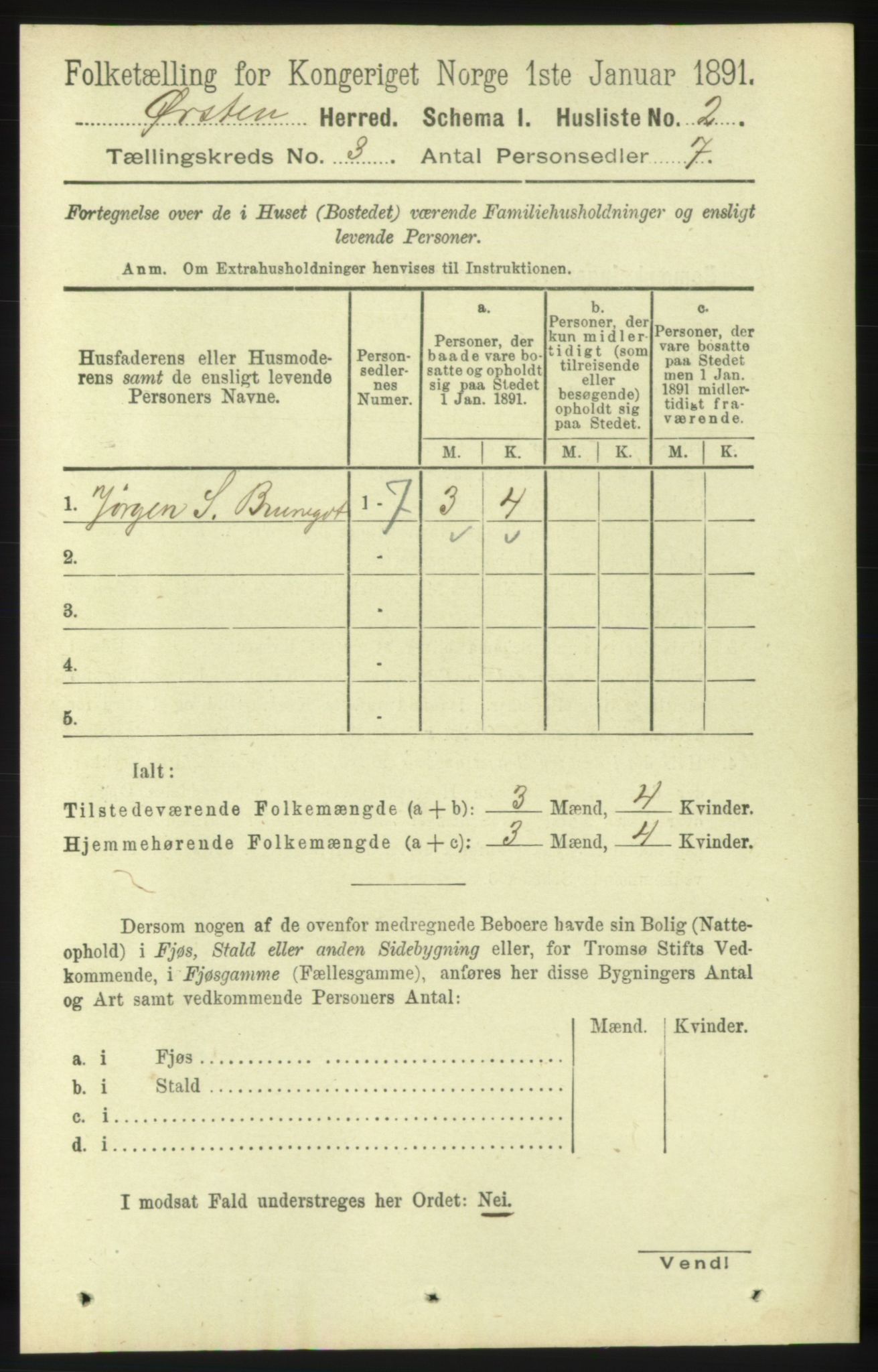 RA, 1891 census for 1520 Ørsta, 1891, p. 1153