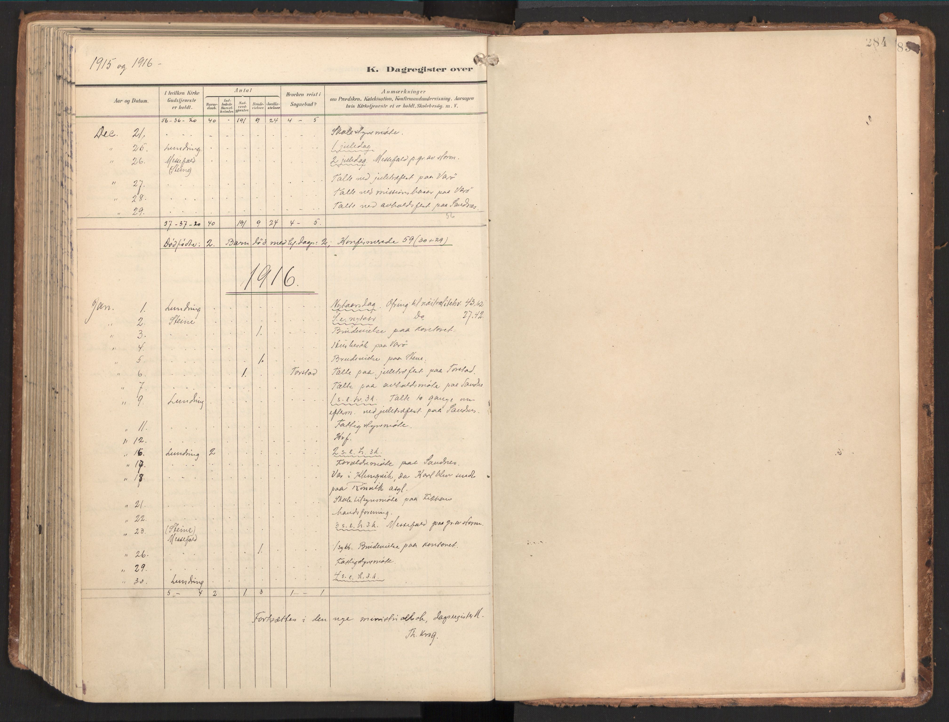 Ministerialprotokoller, klokkerbøker og fødselsregistre - Nord-Trøndelag, SAT/A-1458/784/L0677: Parish register (official) no. 784A12, 1900-1920, p. 284