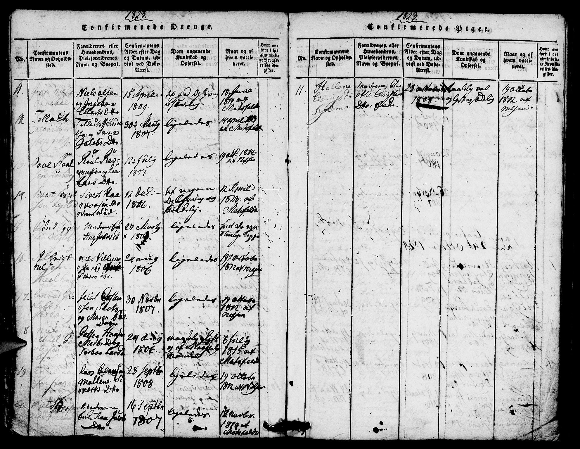 Eigersund sokneprestkontor, AV/SAST-A-101807/S08/L0007: Parish register (official) no. A 7, 1815-1827