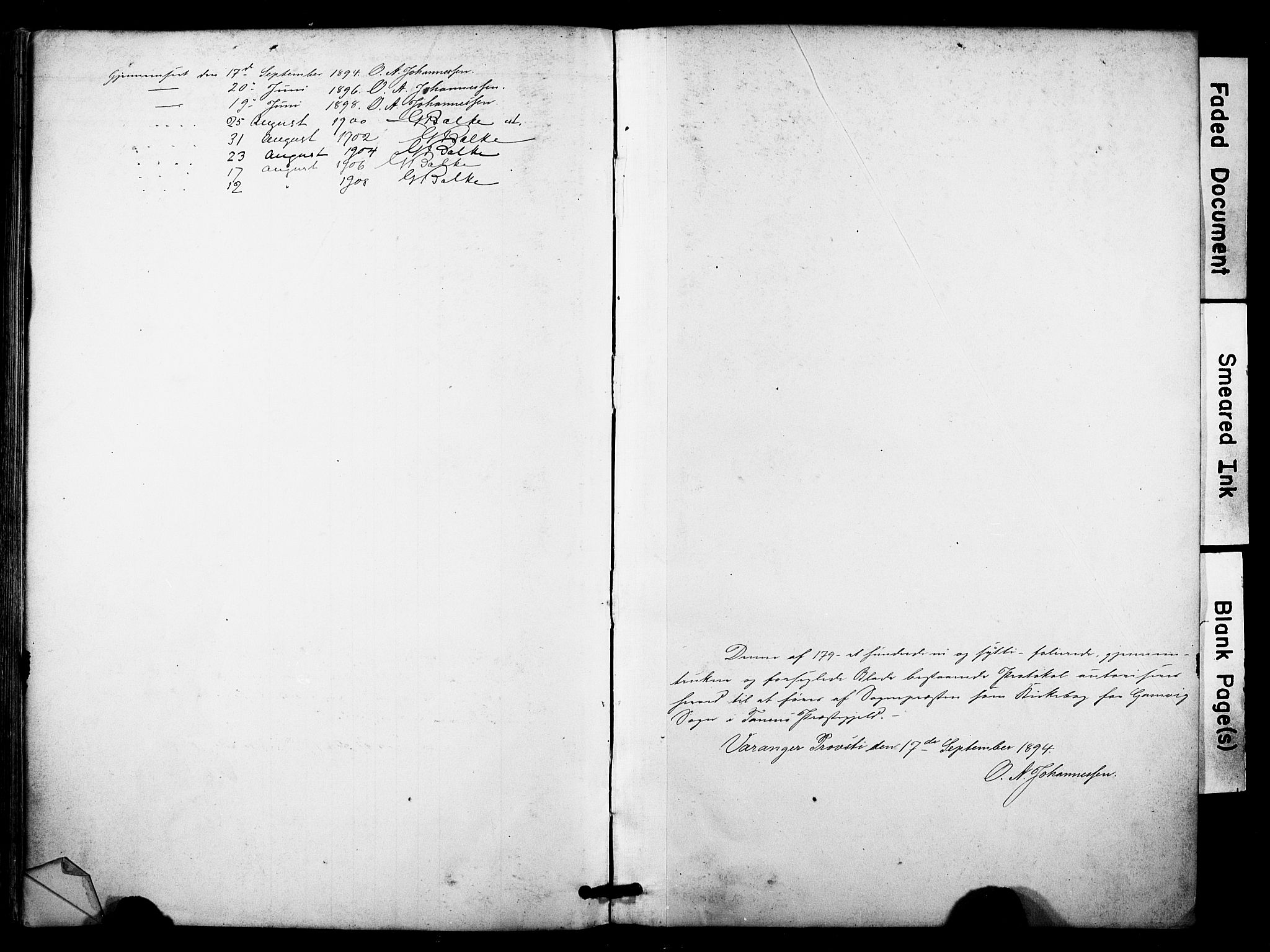 Tana sokneprestkontor, SATØ/S-1334/H/Ha/L0006kirke: Parish register (official) no. 6, 1892-1908