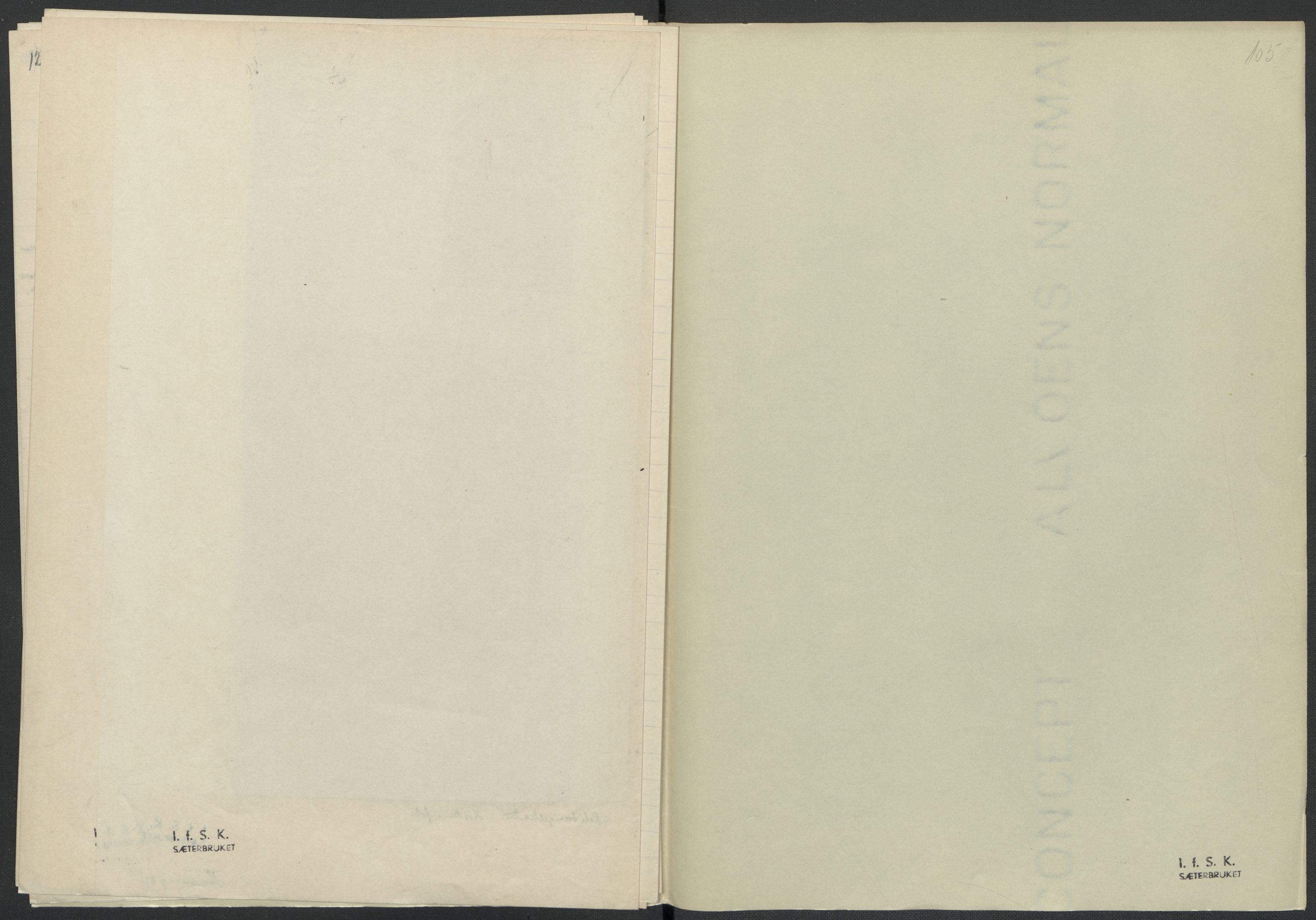 Instituttet for sammenlignende kulturforskning, AV/RA-PA-0424/F/Fc/L0010/0001: Eske B10: / Hordaland (perm XXV), 1932-1939, p. 105