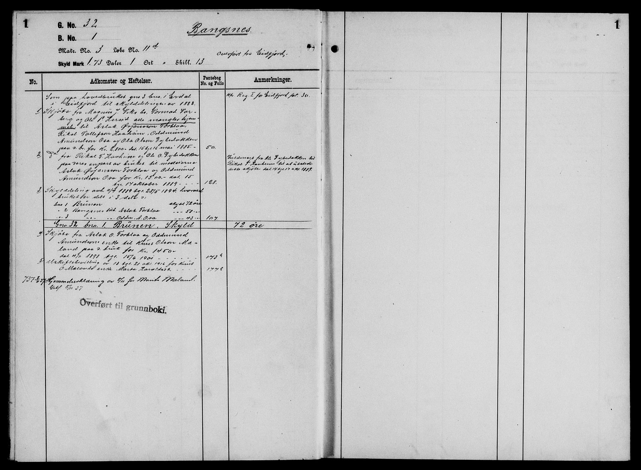 Hardanger og Voss sorenskriveri, SAB/A-2501/2/2A/2Aa/L0018: Mortgage register no. II.A.a.18, 1800-1935, p. 1