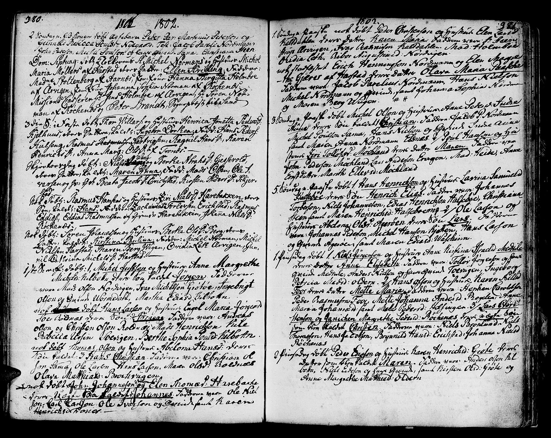 Trondenes sokneprestkontor, AV/SATØ-S-1319/H/Ha/L0003kirke: Parish register (official) no. 3, 1783-1803, p. 380-381