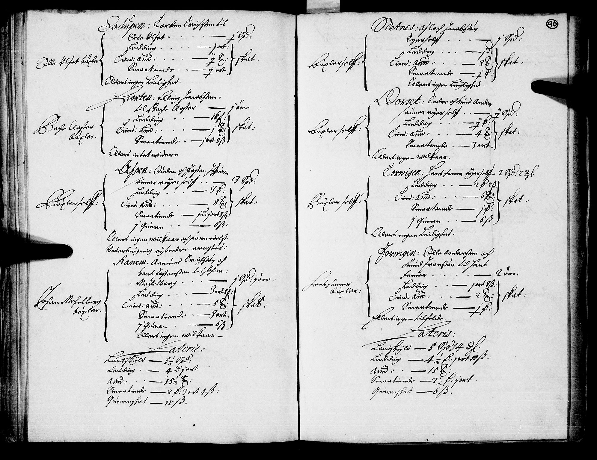 Rentekammeret inntil 1814, Realistisk ordnet avdeling, AV/RA-EA-4070/N/Nb/Nba/L0047: Nordmøre len, 1667, p. 89b-90a