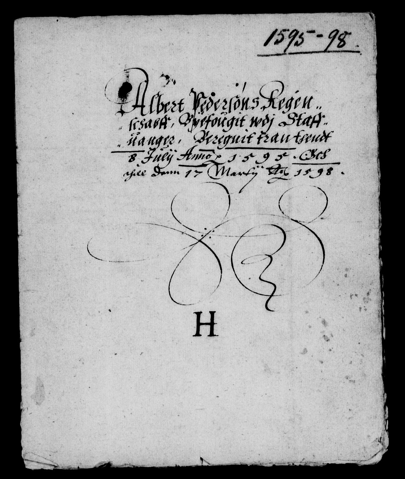 Rentekammeret inntil 1814, Reviderte regnskaper, Lensregnskaper, AV/RA-EA-5023/R/Rb/Rbt/L0002: Bergenhus len, 1597-1599