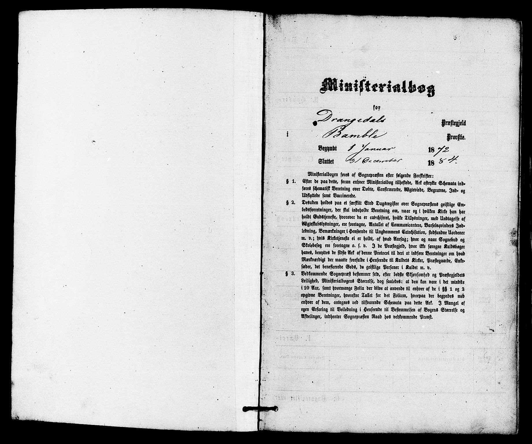 Drangedal kirkebøker, SAKO/A-258/F/Fa/L0009: Parish register (official) no. 9 /1, 1872-1884