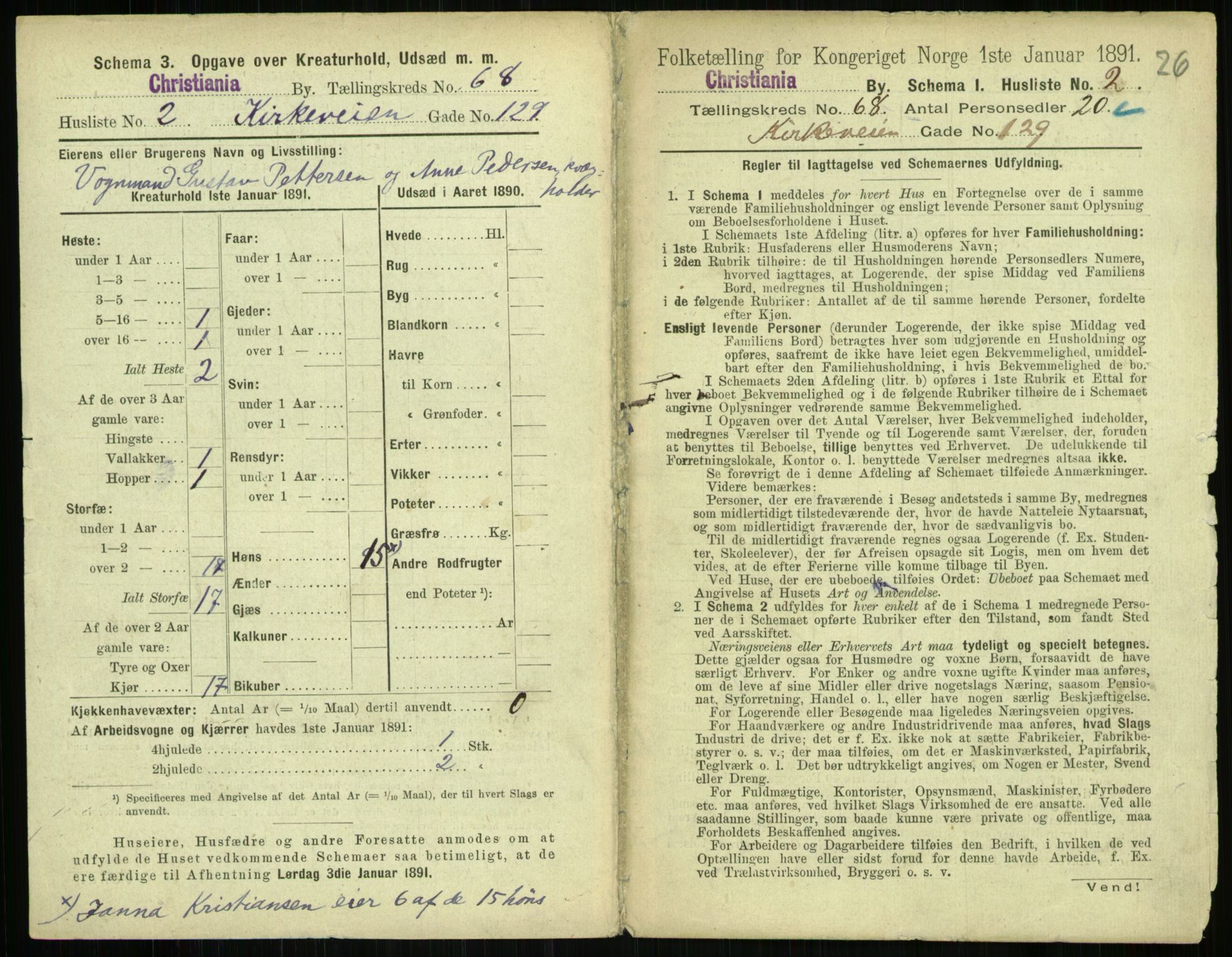 RA, 1891 census for 0301 Kristiania, 1891, p. 37366