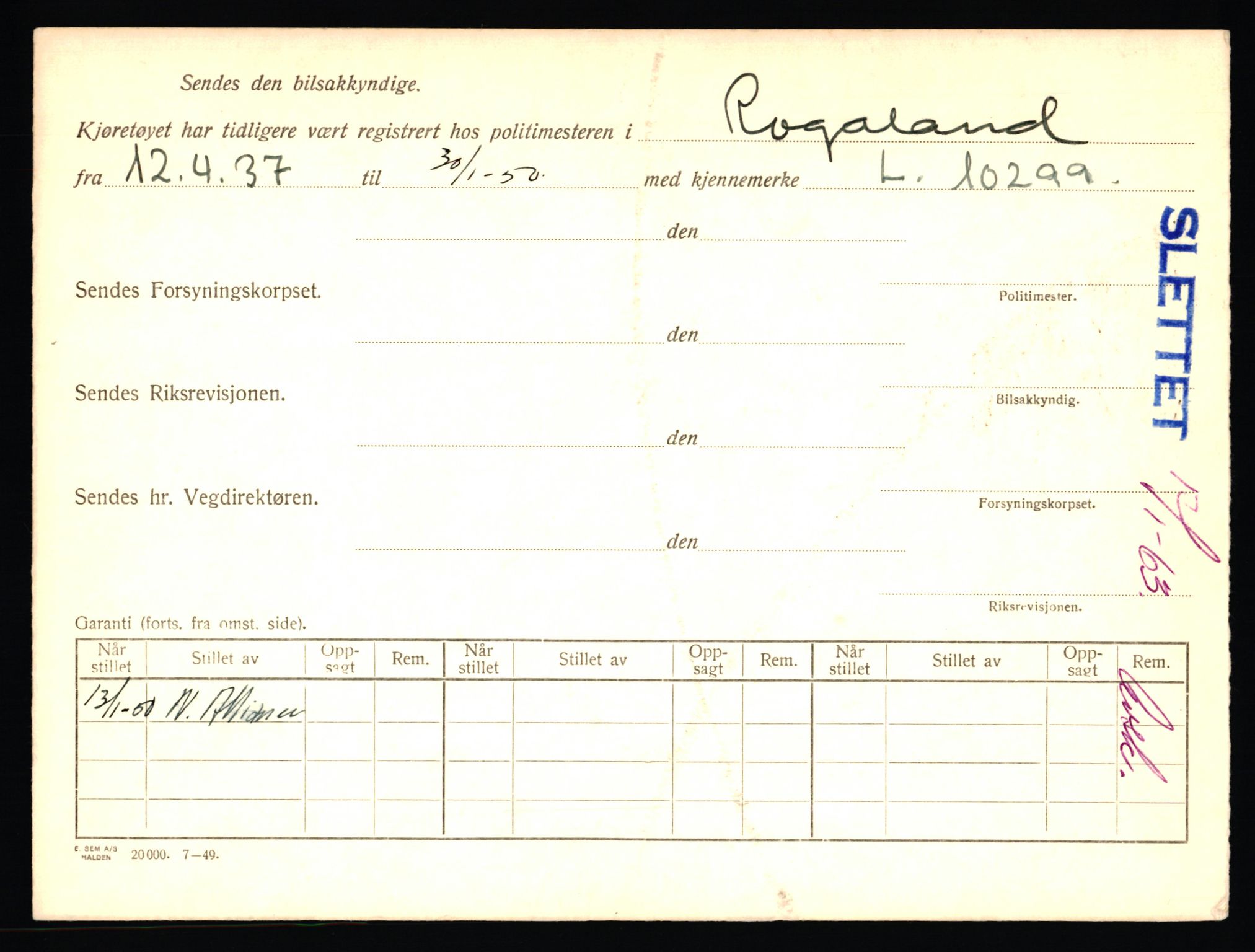 Stavanger trafikkstasjon, AV/SAST-A-101942/0/F/L0039: L-22300 - L-22799, 1930-1971, p. 706