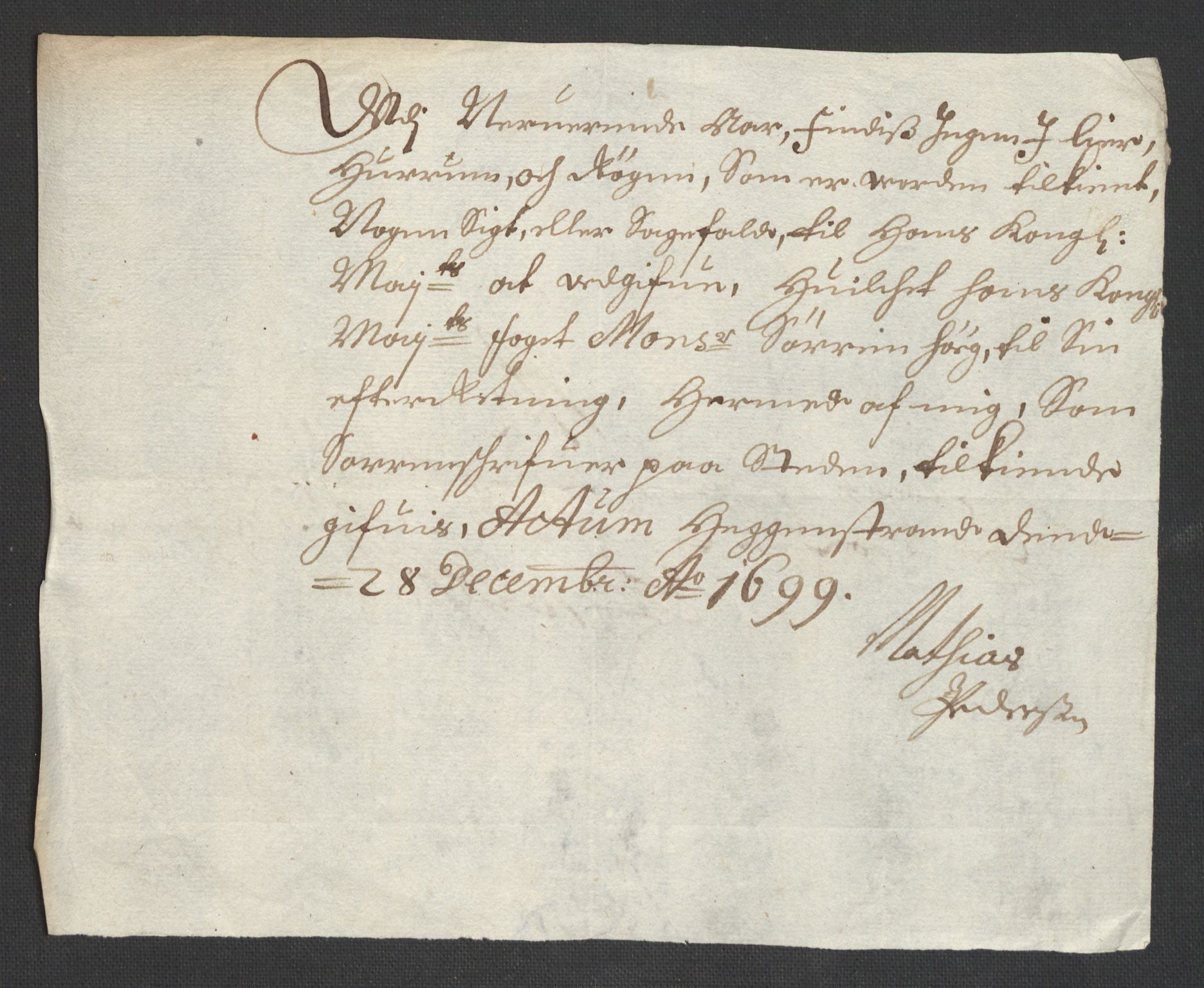 Rentekammeret inntil 1814, Reviderte regnskaper, Fogderegnskap, AV/RA-EA-4092/R30/L1696: Fogderegnskap Hurum, Røyken, Eiker og Lier, 1698-1699, p. 194