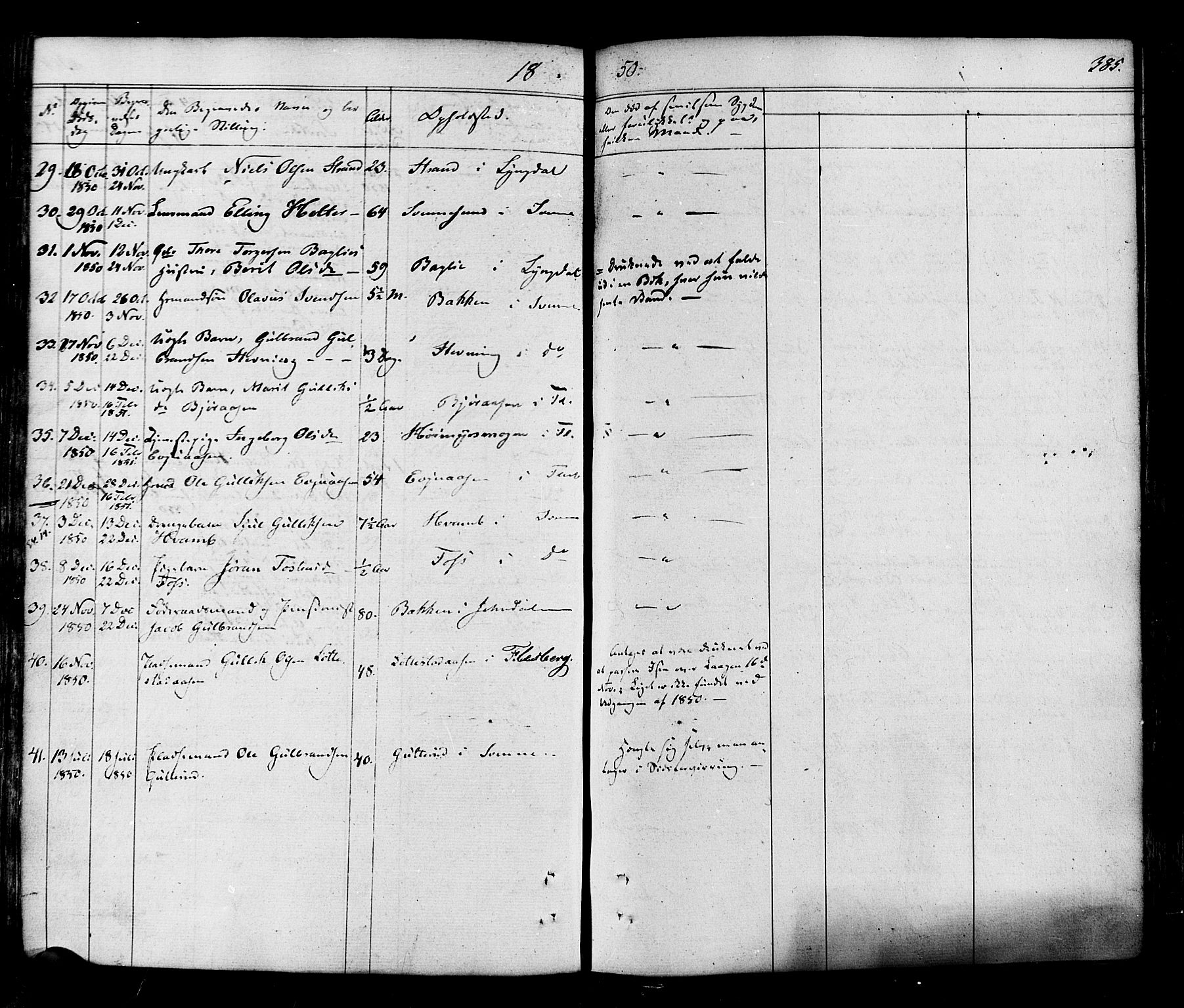 Flesberg kirkebøker, AV/SAKO-A-18/F/Fa/L0006: Parish register (official) no. I 6, 1834-1860, p. 385