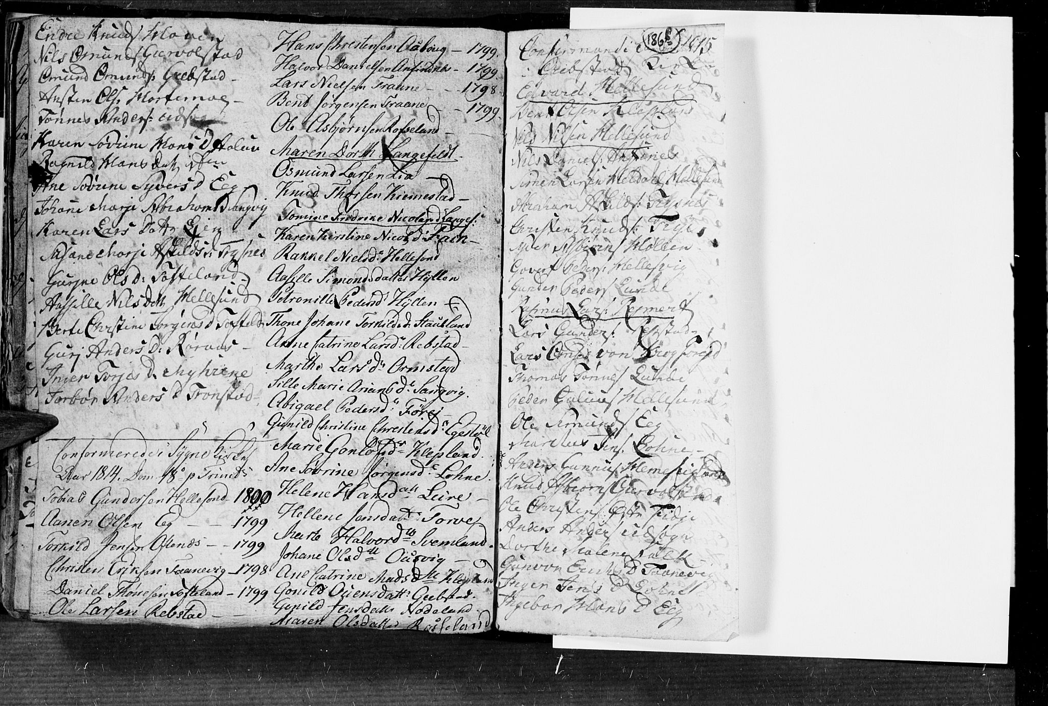 Søgne sokneprestkontor, SAK/1111-0037/F/Fa/Fab/L0004: Parish register (official) no. A 4, 1770-1822, p. 186-187