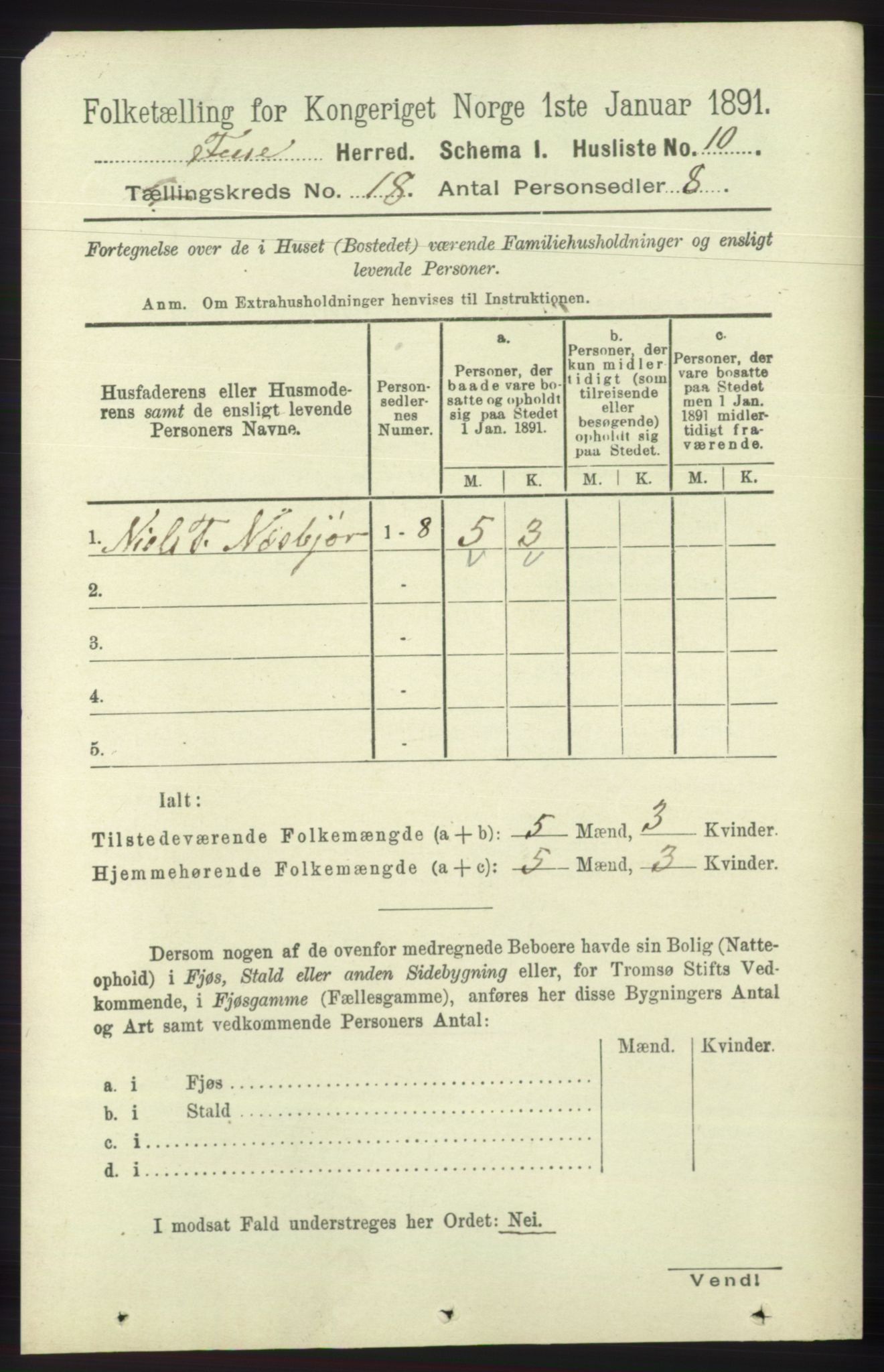 RA, 1891 census for 1241 Fusa, 1891, p. 4102