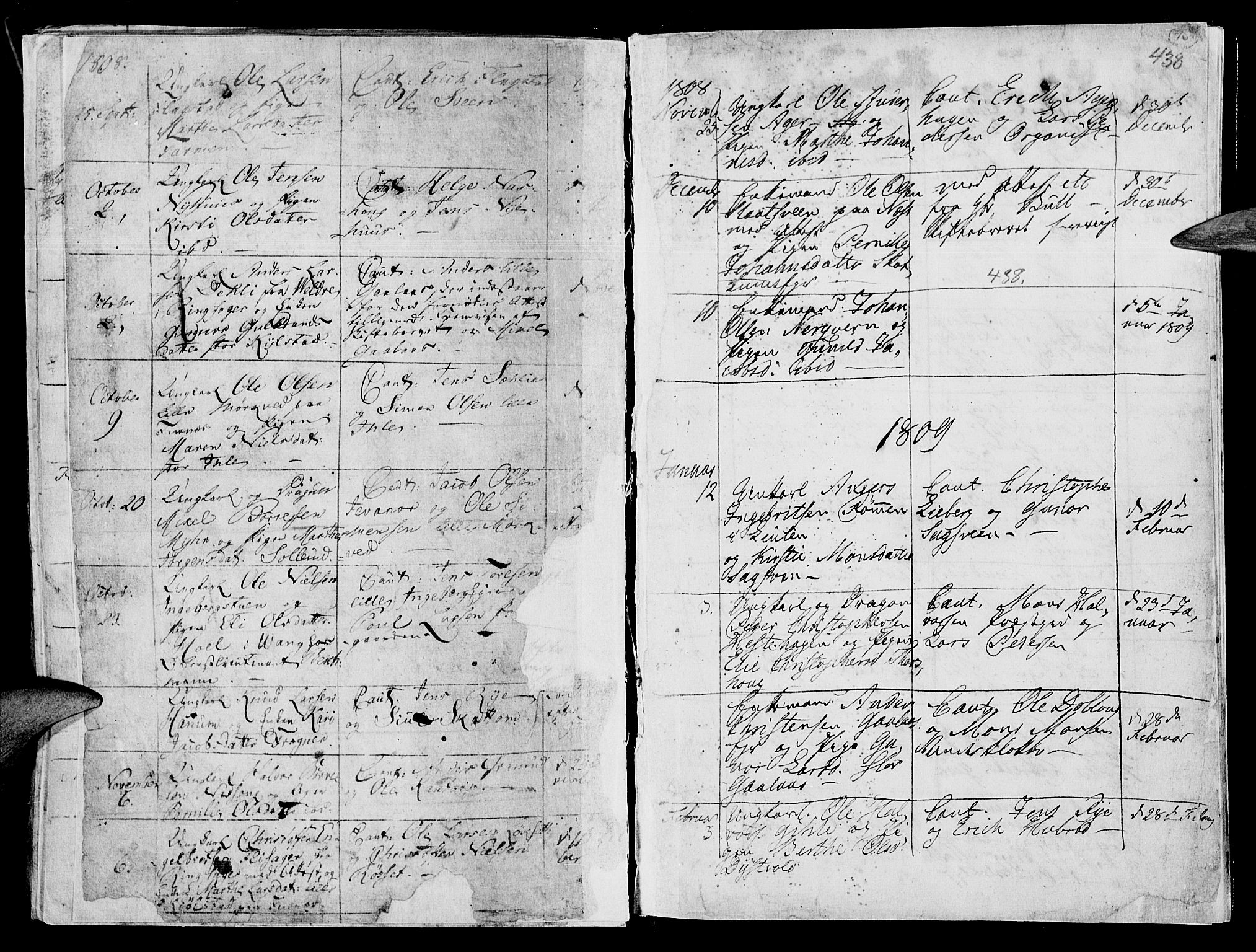 Vang prestekontor, Hedmark, SAH/PREST-008/H/Ha/Haa/L0003: Parish register (official) no. 3, 1734-1809, p. 438