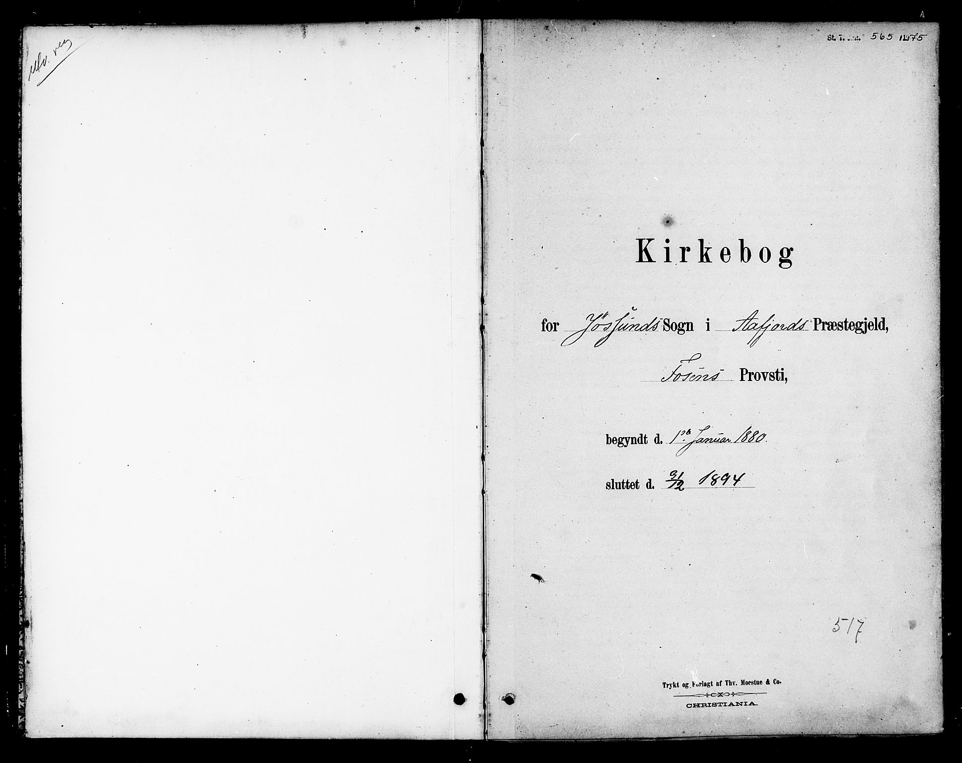 Ministerialprotokoller, klokkerbøker og fødselsregistre - Sør-Trøndelag, SAT/A-1456/654/L0663: Parish register (official) no. 654A01, 1880-1894