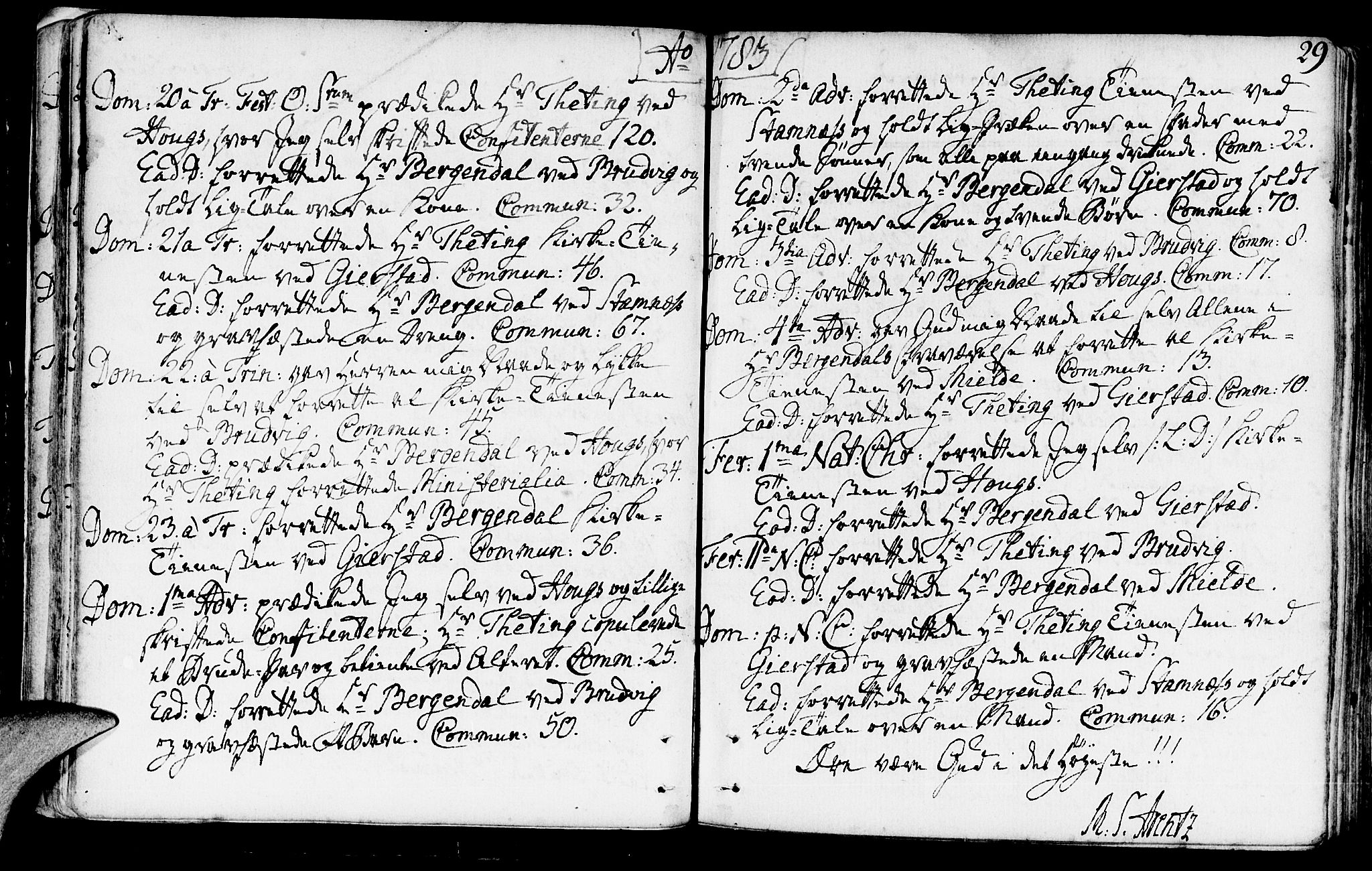 Haus sokneprestembete, AV/SAB-A-75601/H/Haa: Parish register (official) no. A 10, 1782-1796, p. 29