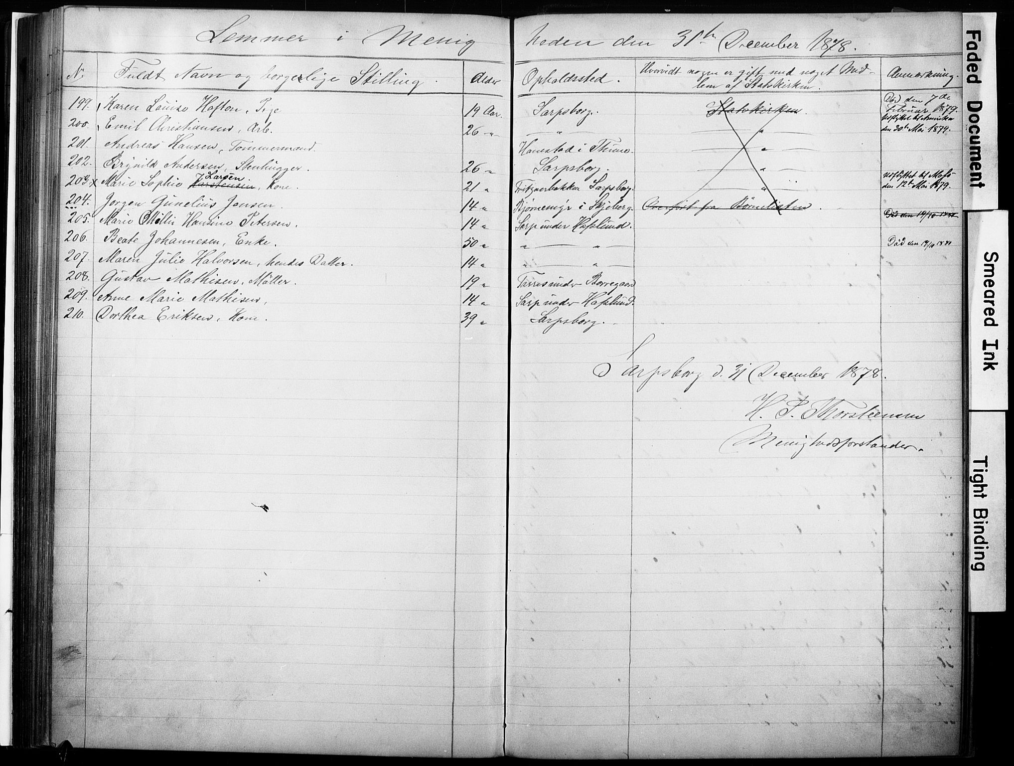 Sarpsborg metodistkirke, AV/SAO-PAO-0233/A/L0002: Dissenter register no. 2, 1856-1890