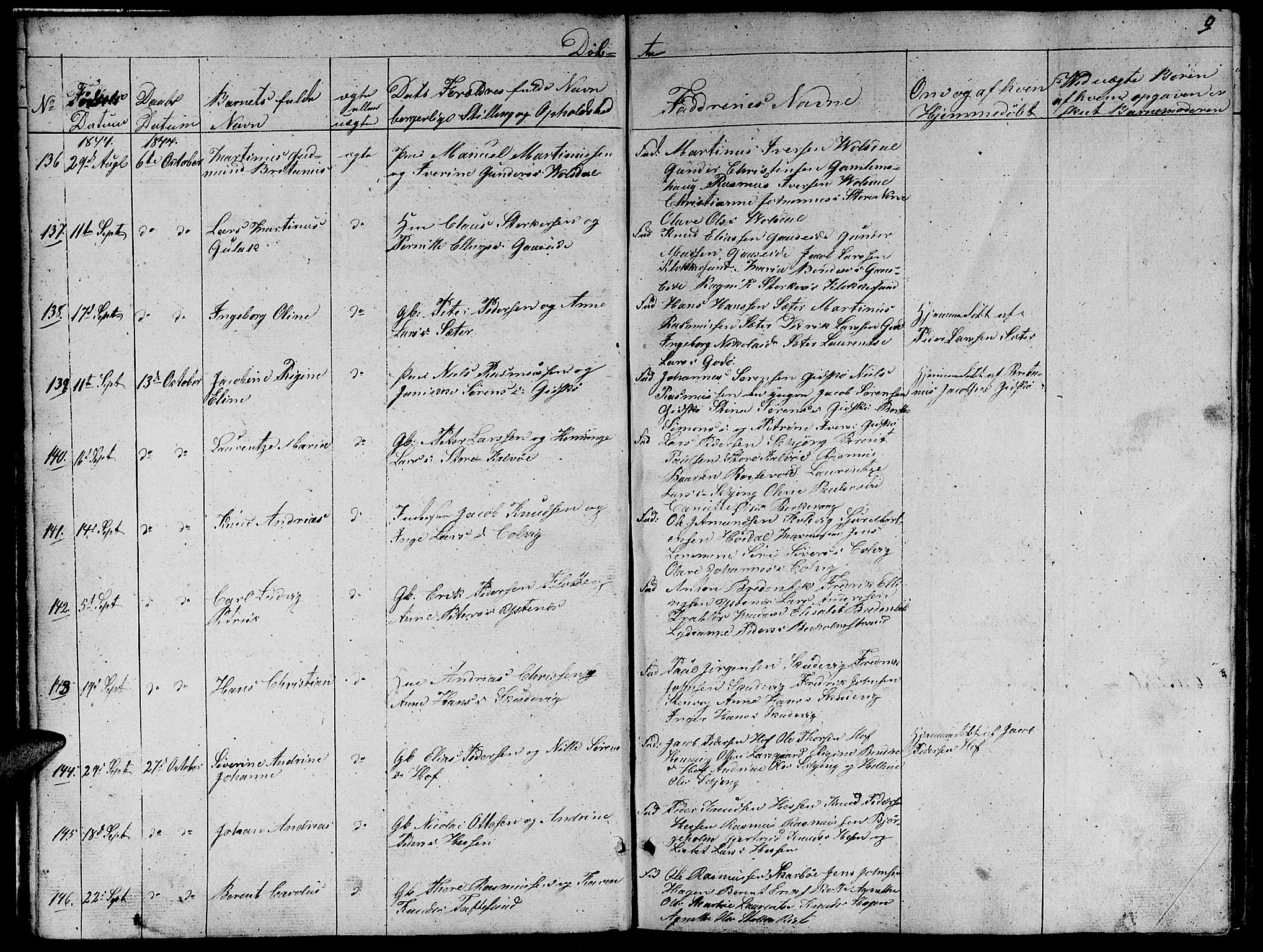 Ministerialprotokoller, klokkerbøker og fødselsregistre - Møre og Romsdal, AV/SAT-A-1454/528/L0426: Parish register (copy) no. 528C07, 1844-1854, p. 9