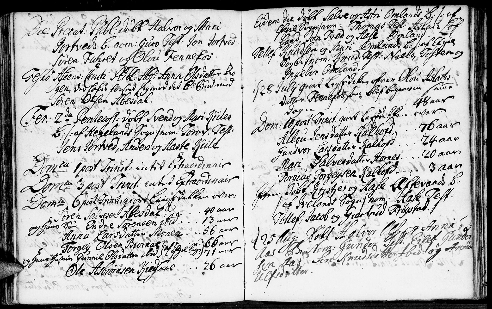 Evje sokneprestkontor, AV/SAK-1111-0008/F/Fa/Fab/L0001: Parish register (official) no. A 1, 1704-1764, p. 168-169