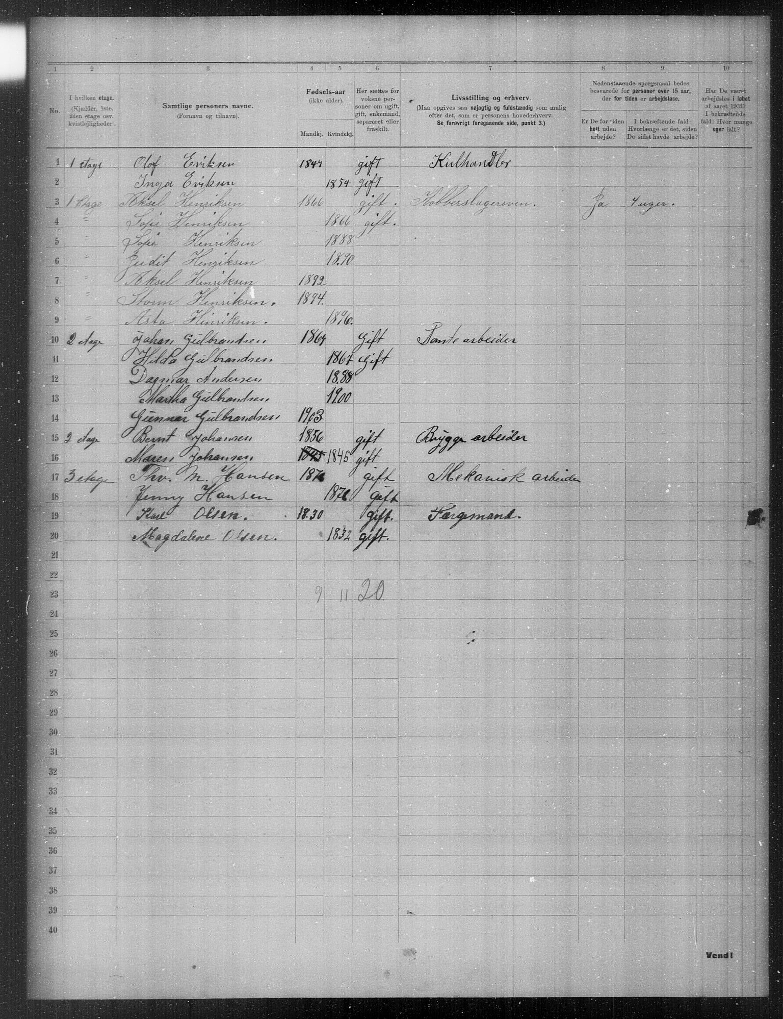 OBA, Municipal Census 1903 for Kristiania, 1903, p. 15775