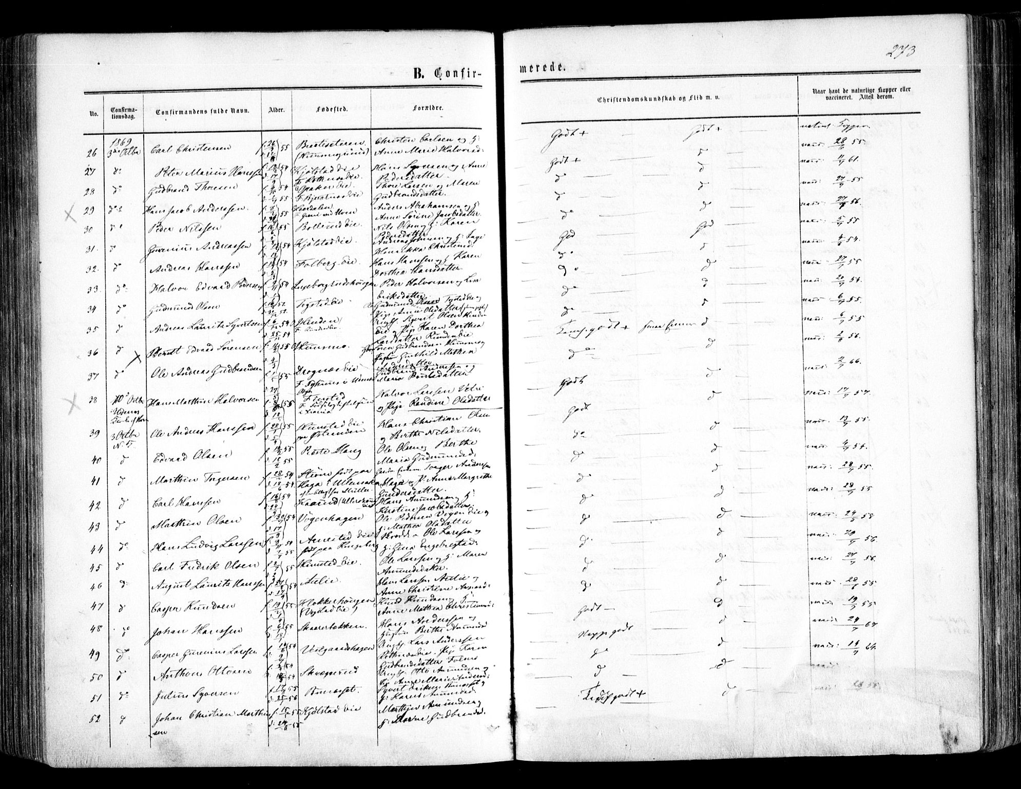 Nes prestekontor Kirkebøker, SAO/A-10410/F/Fa/L0008: Parish register (official) no. I 8, 1859-1874, p. 273