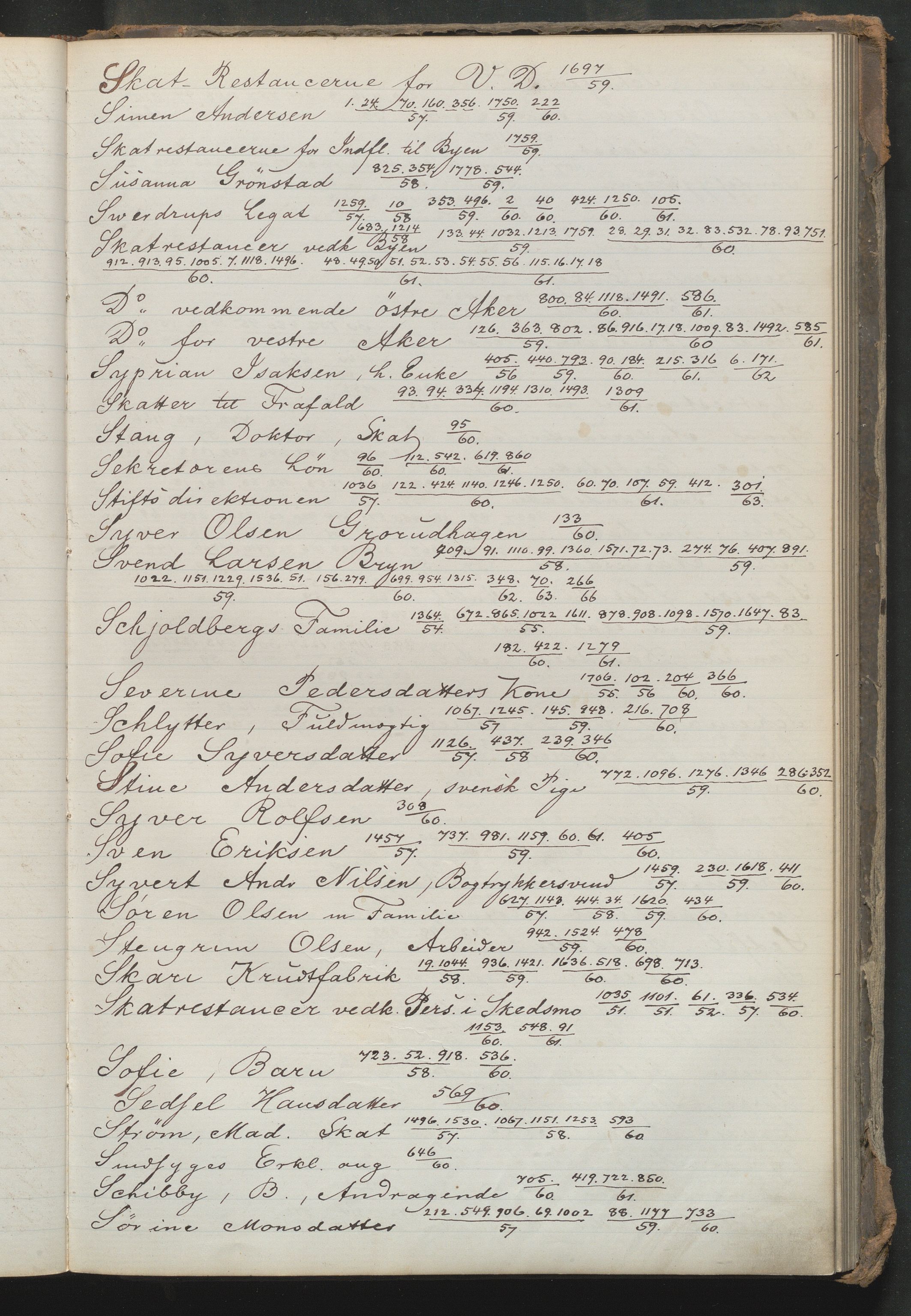 Fattigvesenet, OBA/A-20045/Fr/L0001: Klientregister, 1856-1875, p. 247